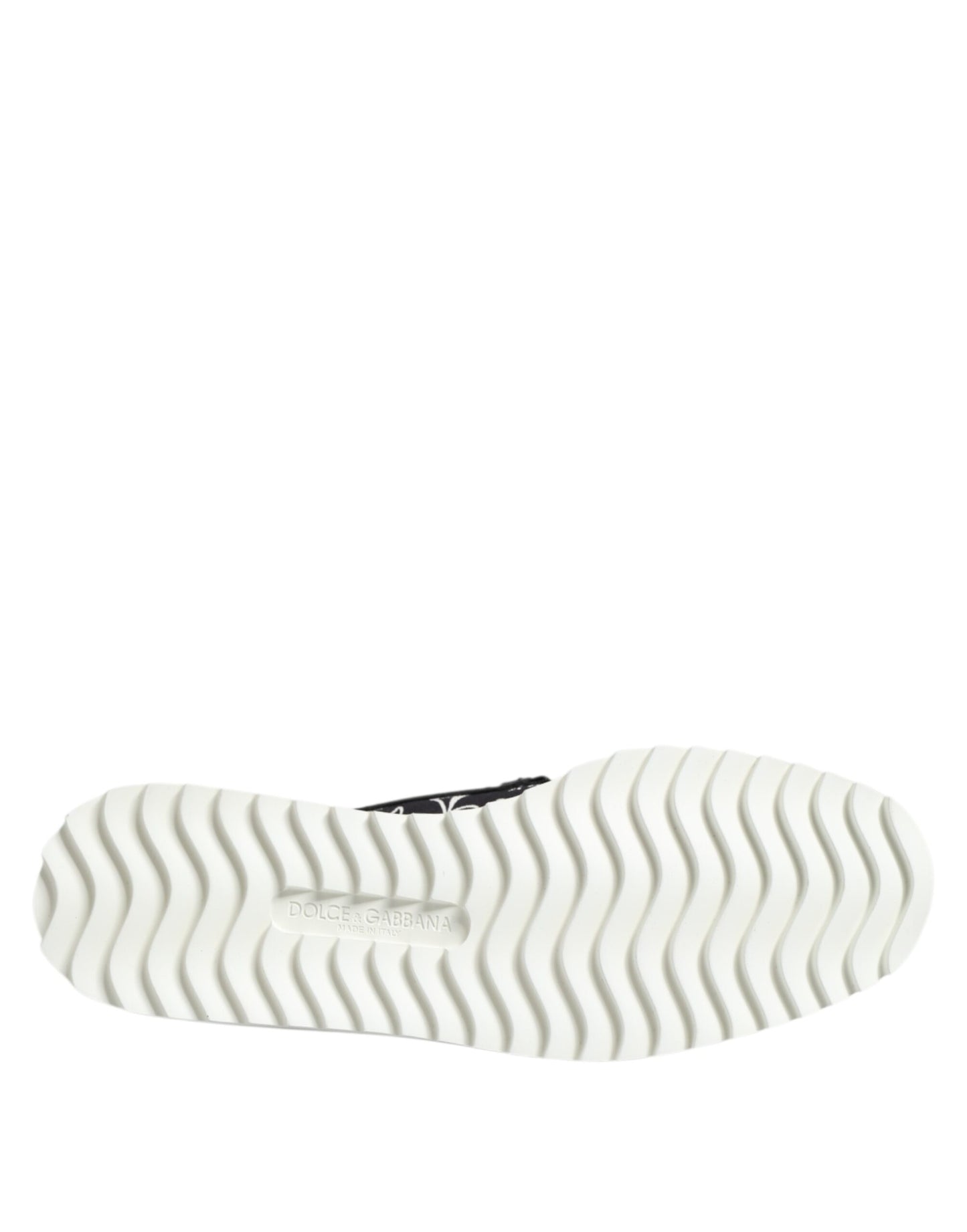 Dolce & Gabbana Black Slip On Printed Men Loafers Shoes Curated Luxury Accessories by Orvyn