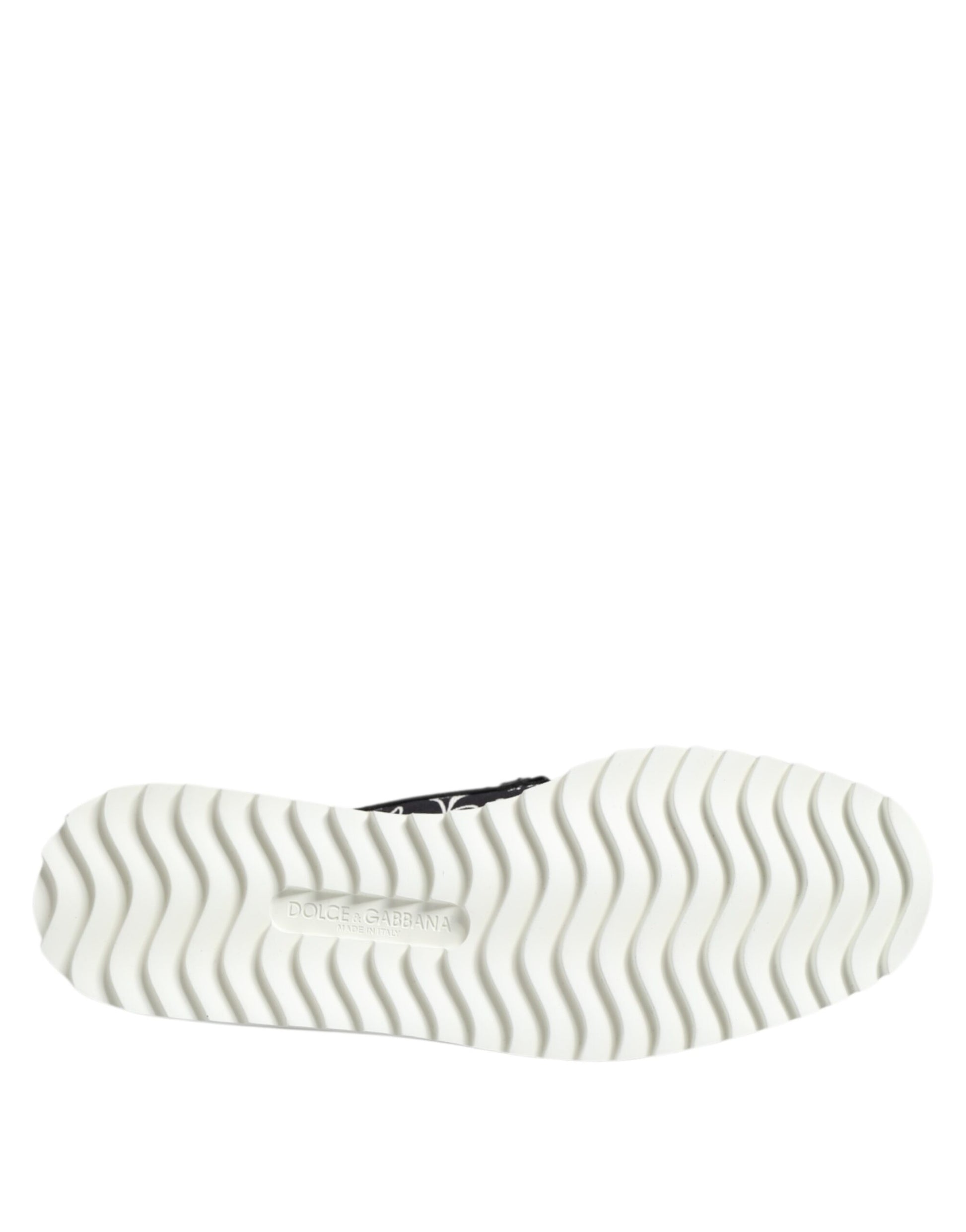 Dolce & Gabbana Black Slip On Printed Men Loafers Shoes Curated Luxury Accessories by Orvyn