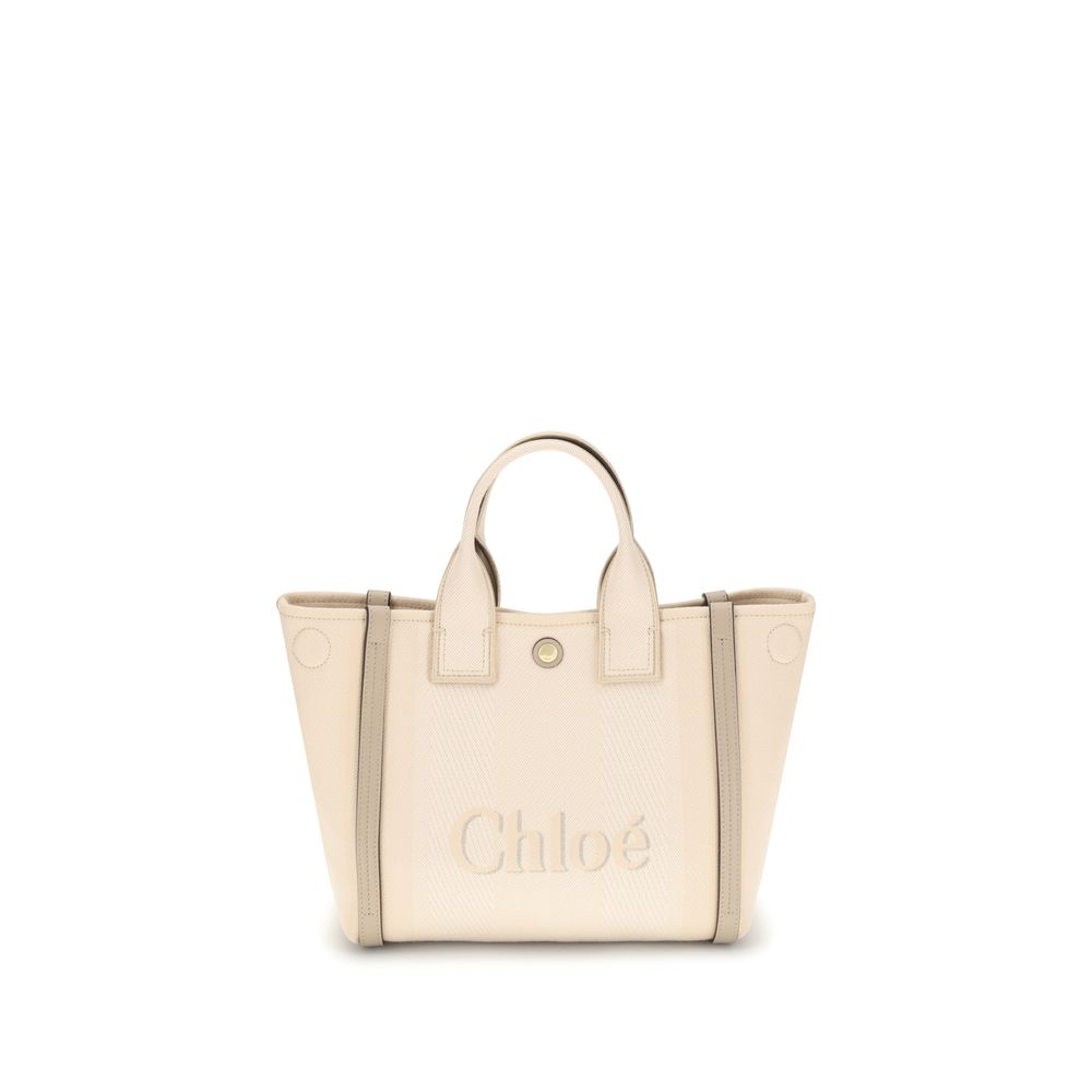 Chloé Beige Cotton Handbag Curated Luxury Accessories by Orvyn