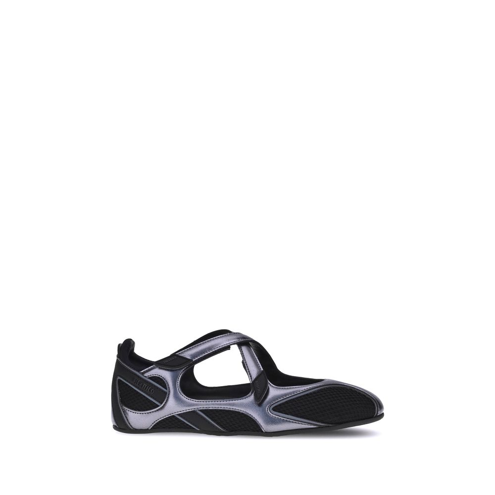 The Attico Black Nomad Ballerinas Flats schwarz