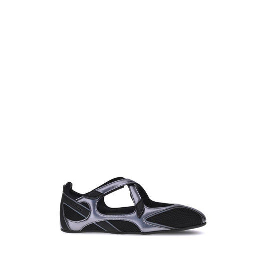 The Attico Black Nomad Ballerinas Flats schwarz