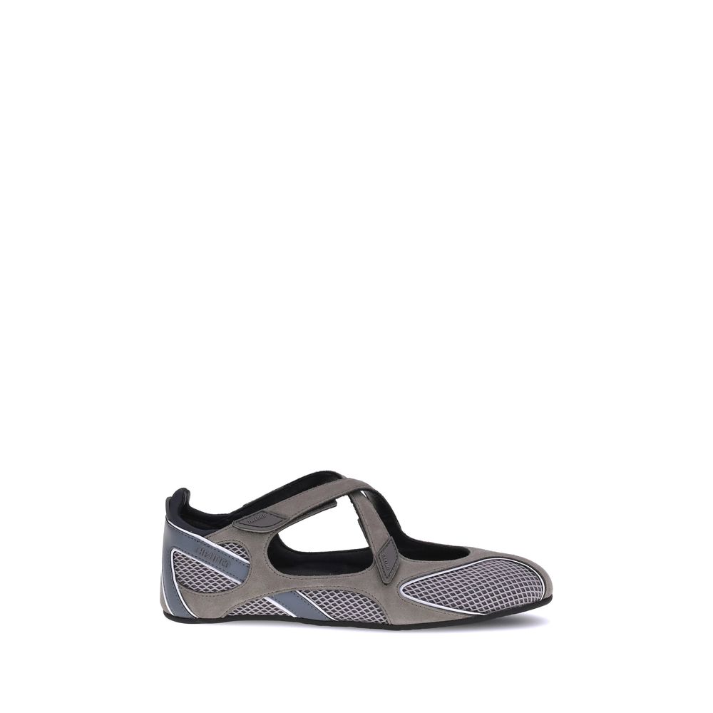 The Attico Gray Polyethylene Ballet Flats Curated Luxury Accessories by Orvyn