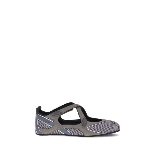 The Attico Gray Polyethylene Ballet Flats Curated Luxury Accessories by Orvyn