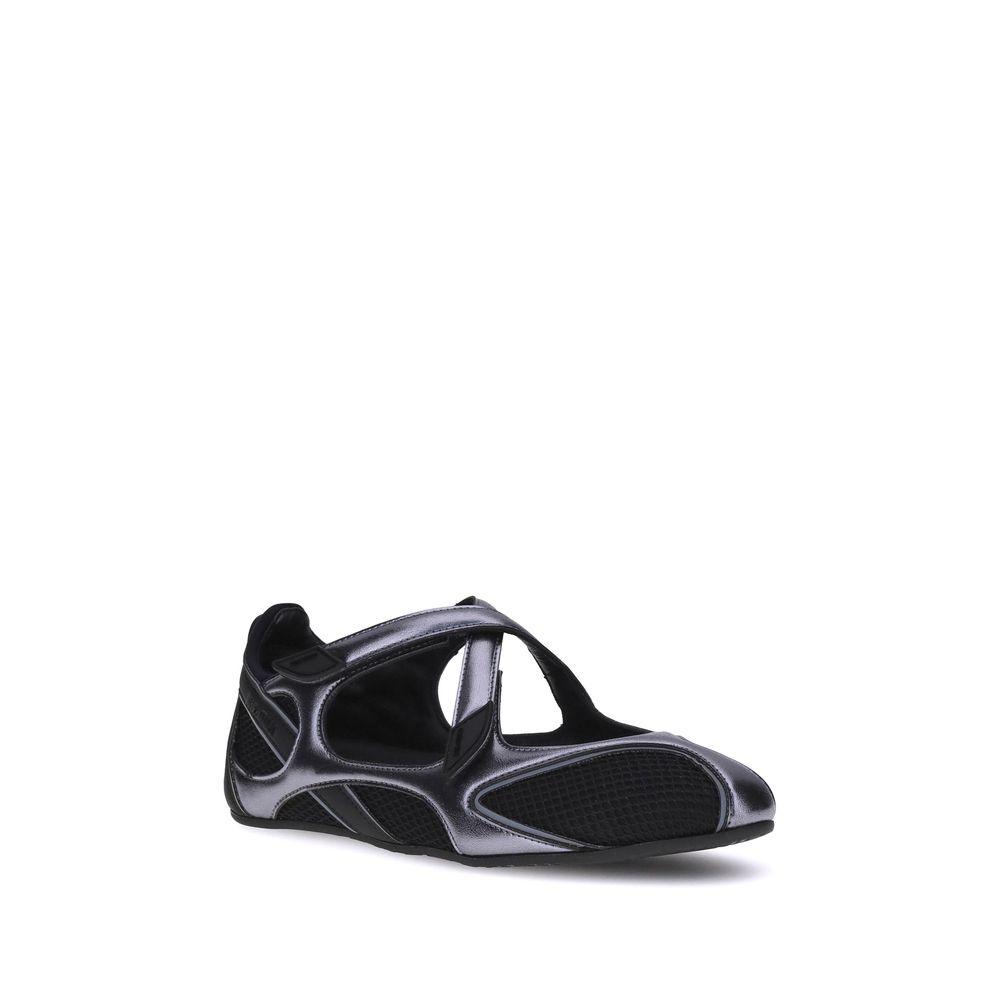 The Attico Black Nomad Ballerinas Flats schwarz