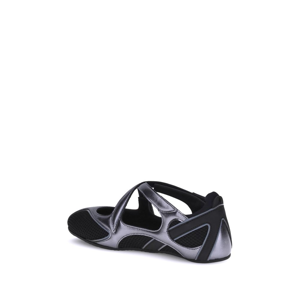 The Attico Black Nomad Ballerinas Flats schwarz