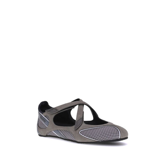 The Attico Gray Polyethylene Ballet Flats Curated Luxury Accessories by Orvyn