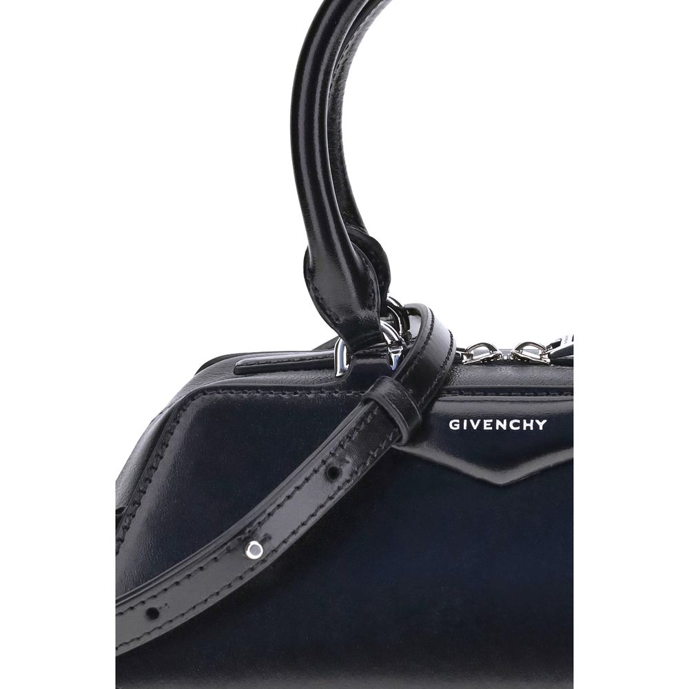 Givenchy Black Calf Leather Bos Taurus Handbag Curated Luxury Accessories by Orvyn