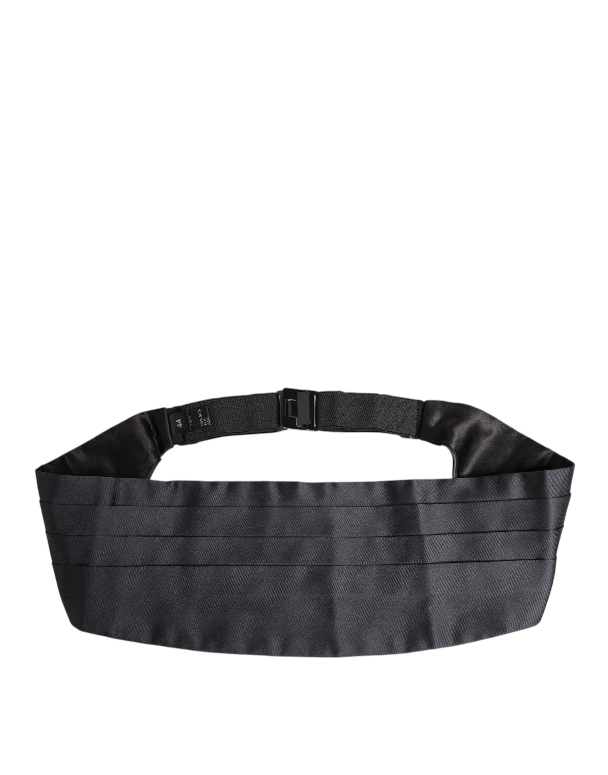 Dolce & Gabbana Dark Blue 100% Silk Belt Waist Cummerbund marineblau