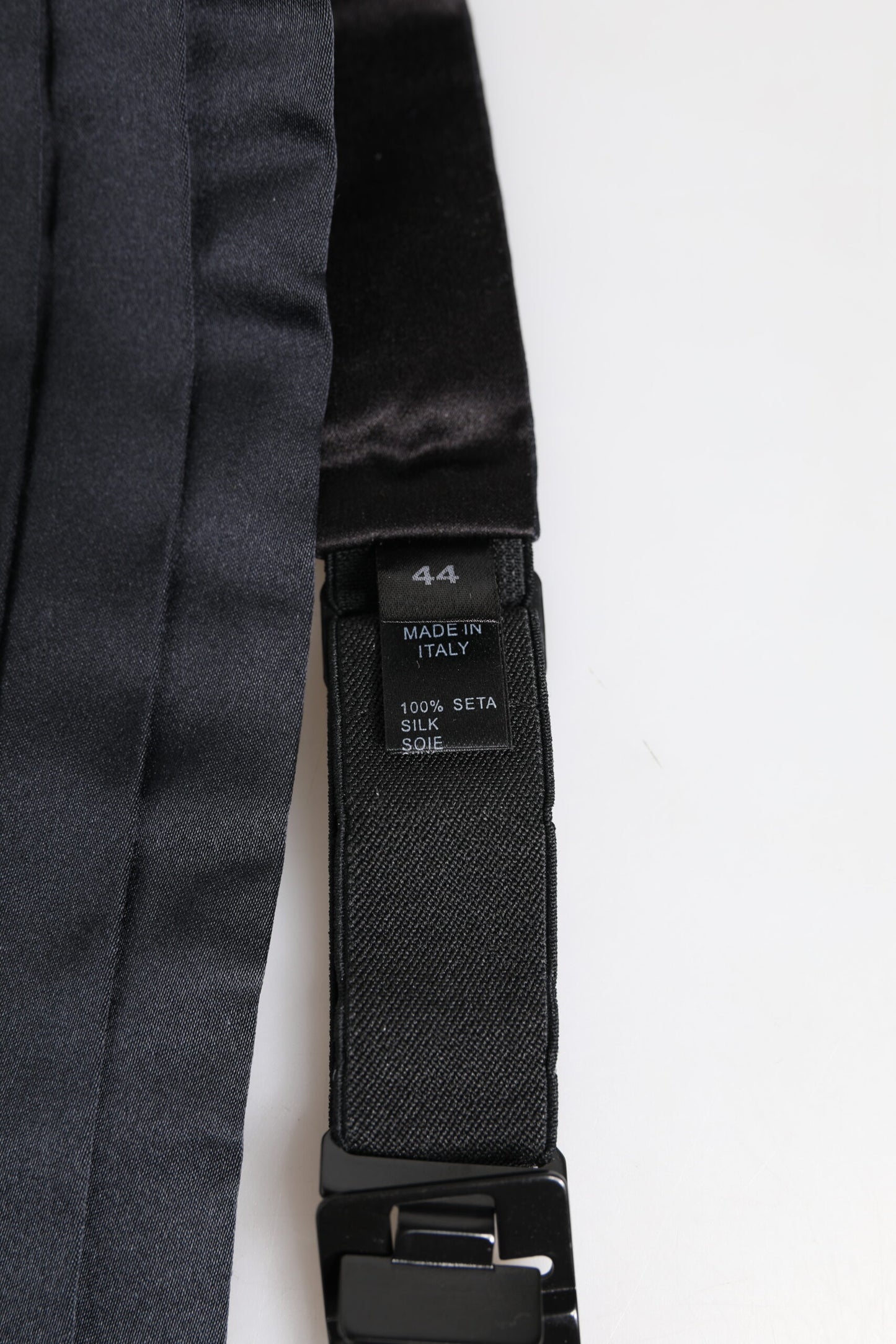 Dolce & Gabbana Dark Blue 100% Silk Belt Waist Cummerbund marineblau