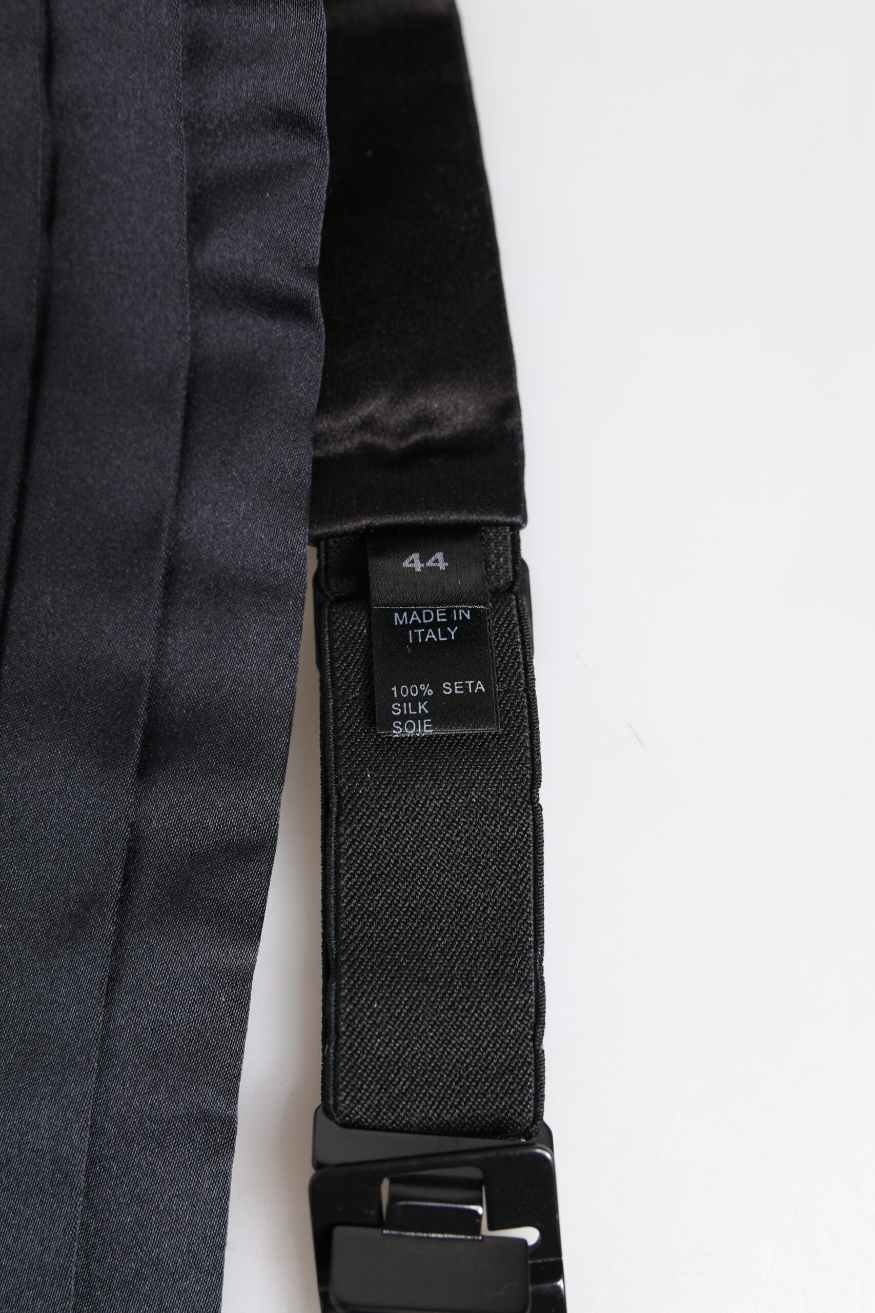 Dolce & Gabbana Dark Blue 100% Silk Belt Waist Cummerbund marineblau