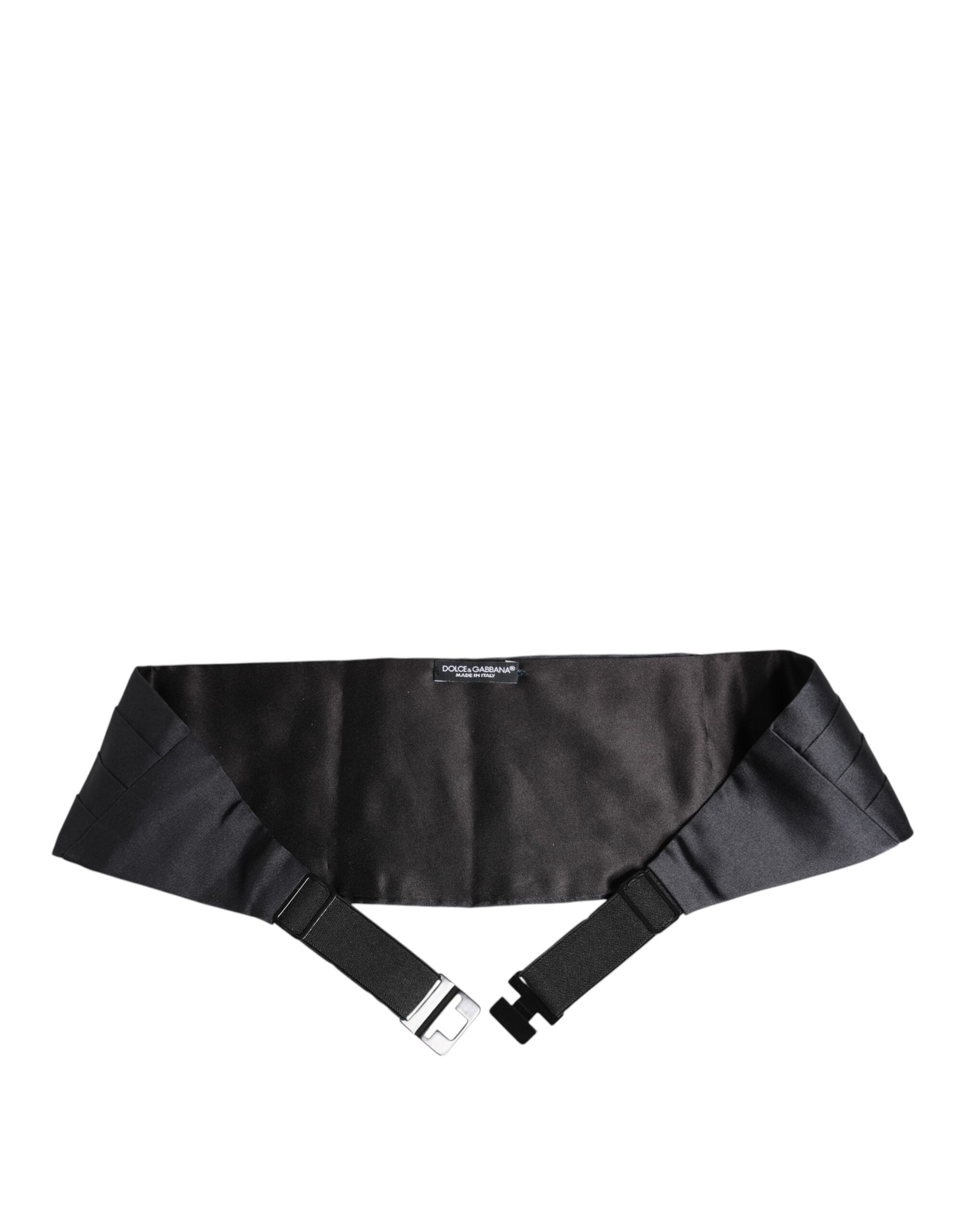 Dolce & Gabbana Dark Blue 100% Silk Belt Waist Cummerbund marineblau