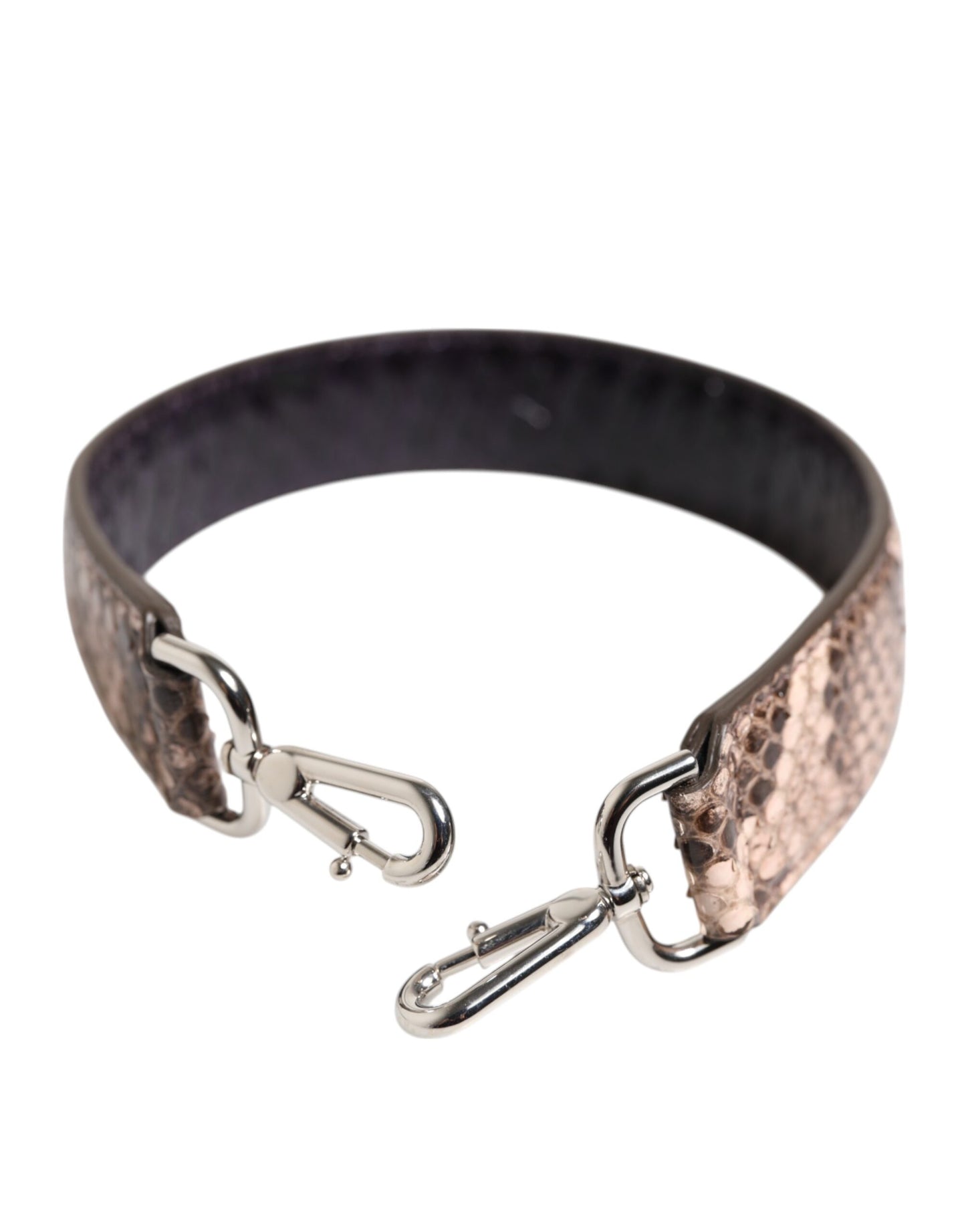 Dolce & Gabbana Brown Exotic Leather Handbag Accessory Shoulder Strap Curated Luxury Accessories by Orvyn