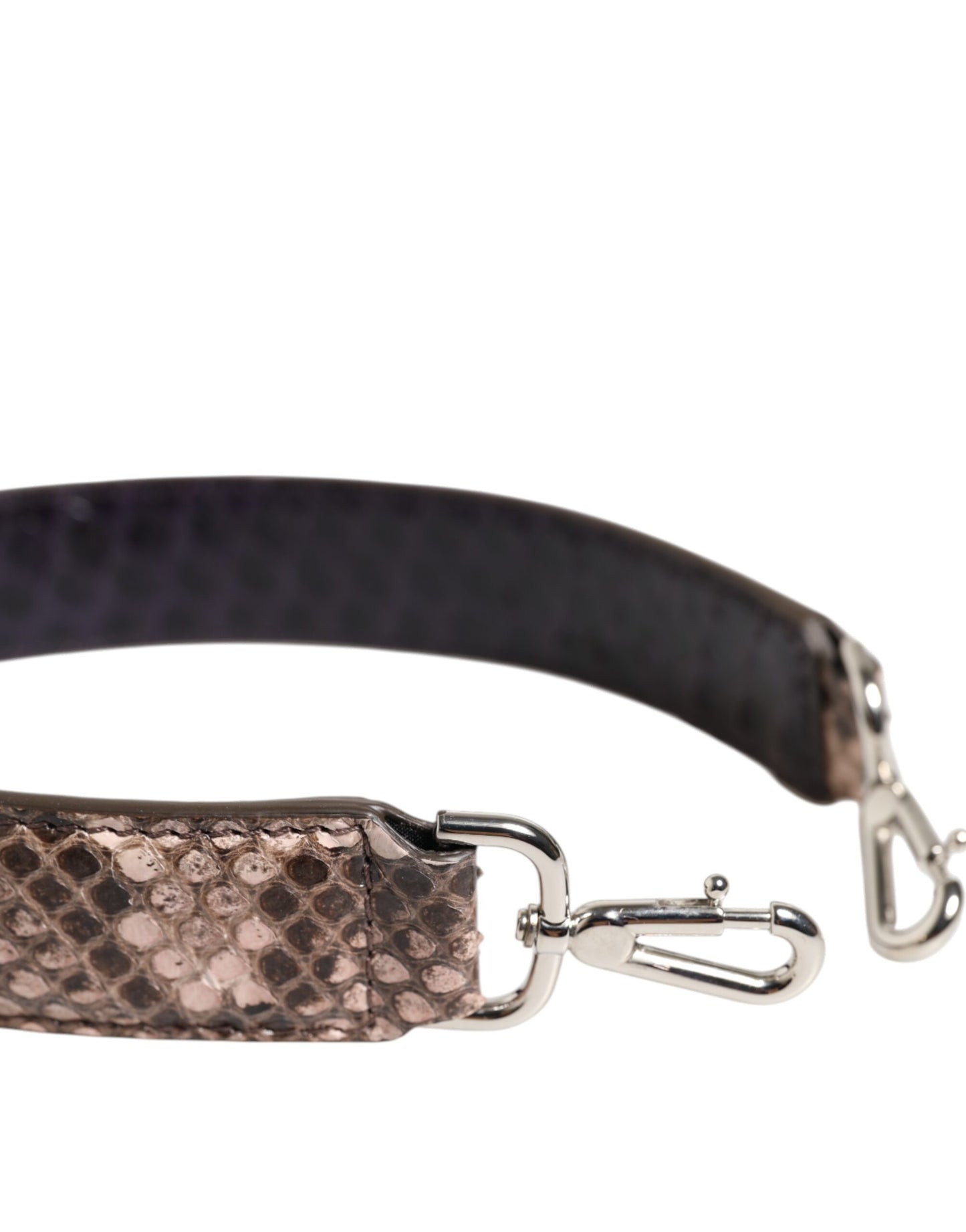 Dolce & Gabbana Brown Exotic Leather Handbag Accessory Shoulder Strap Curated Luxury Accessories by Orvyn