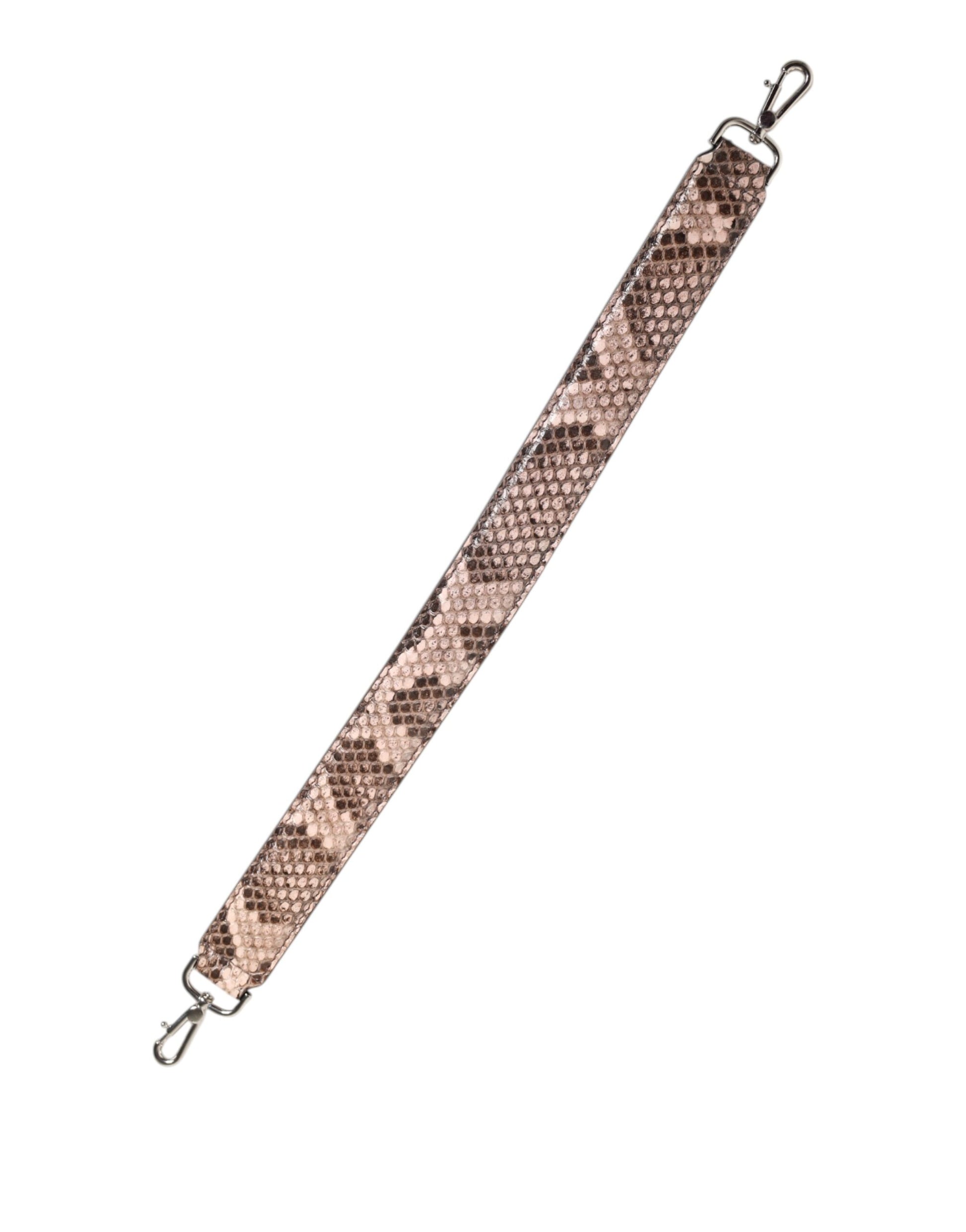 Dolce & Gabbana Brown Exotic Leather Handbag Accessory Shoulder Strap Curated Luxury Accessories by Orvyn
