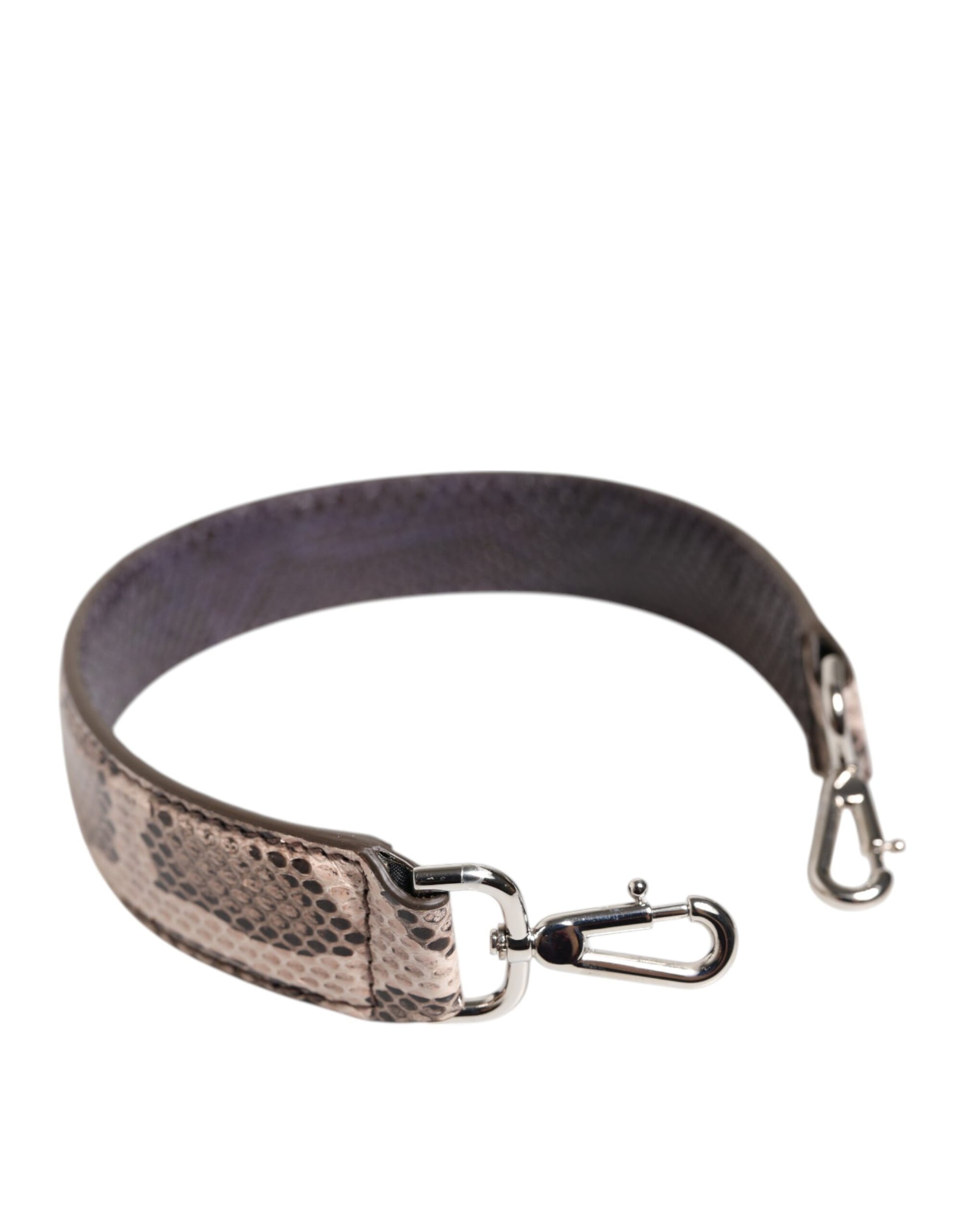 Dolce & Gabbana Beige Exotic Leather Handbag Accessory Shoulder Strap Curated Luxury Accessories by Orvyn