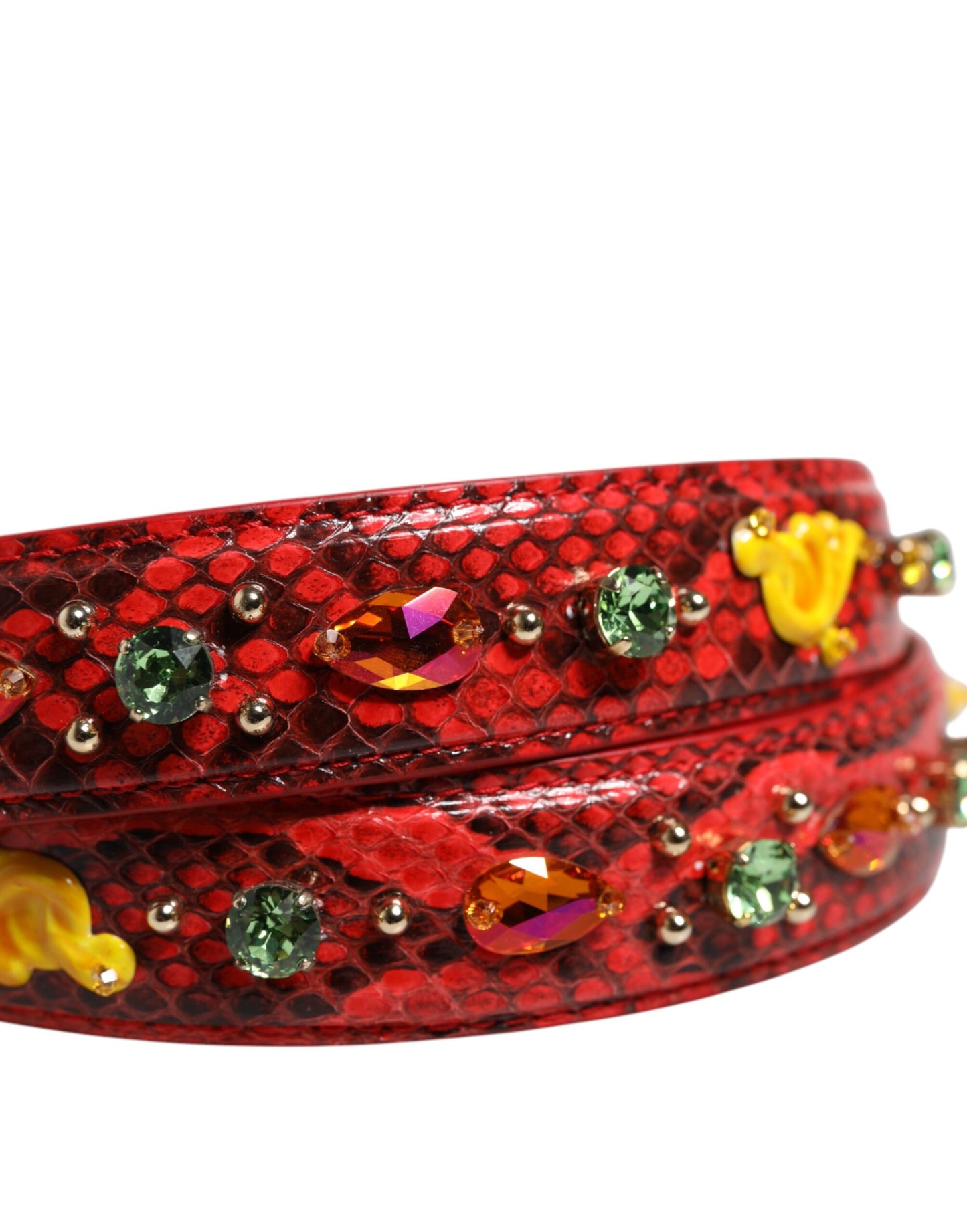 Dolce & Gabbana Multicolor Embellished Handbag Accessory Shoulder Strap Curated Luxury Accessories by Orvyn