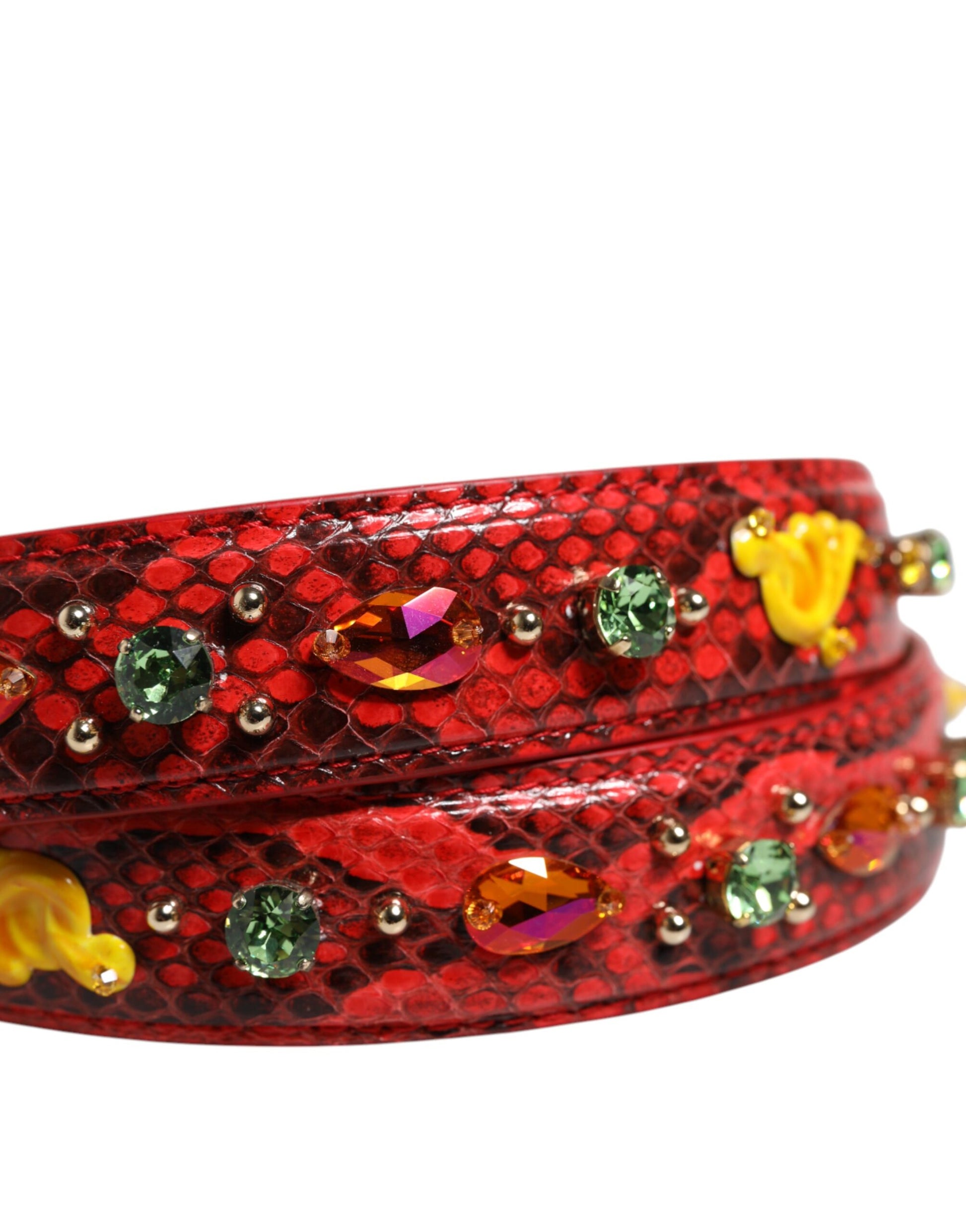 Dolce & Gabbana Multicolor Embellished Handbag Accessory Shoulder Strap Curated Luxury Accessories by Orvyn