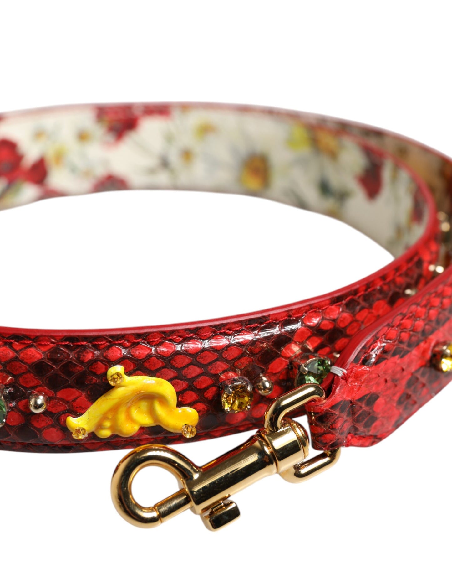 Dolce & Gabbana Multicolor Embellished Handbag Accessory Shoulder Strap Curated Luxury Accessories by Orvyn