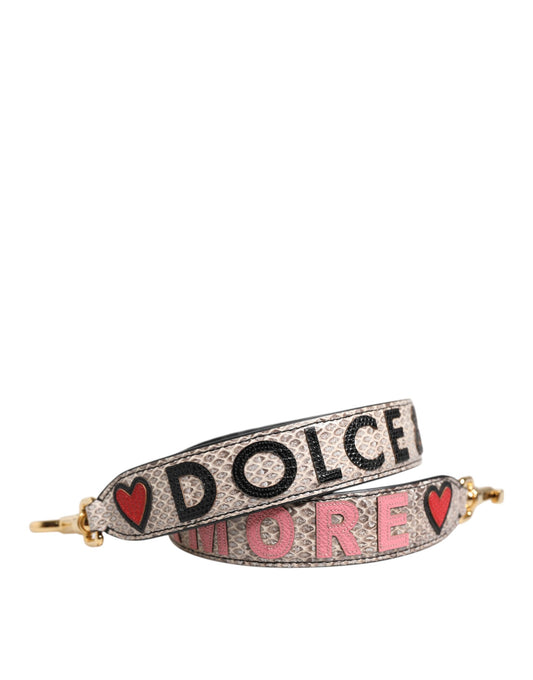 Dolce & Gabbana Multicolor DG AMORE Patch Bag Accessory Shoulder Strap Curated Luxury Accessories by Orvyn