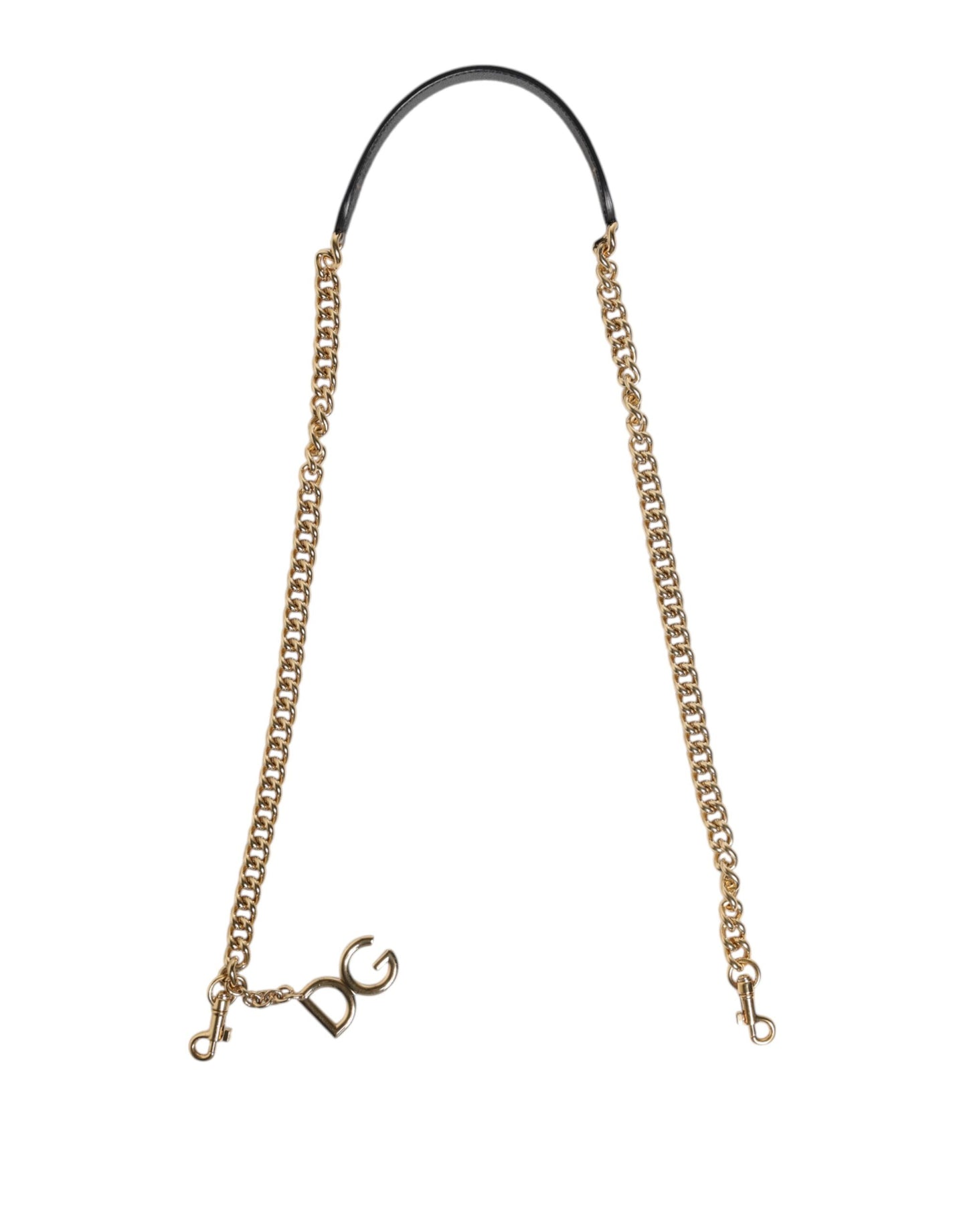 Dolce & Gabbana Brown Leopard Gold Brass Chain Accessory Shoulder Strap Curated Luxury Accessories by Orvyn