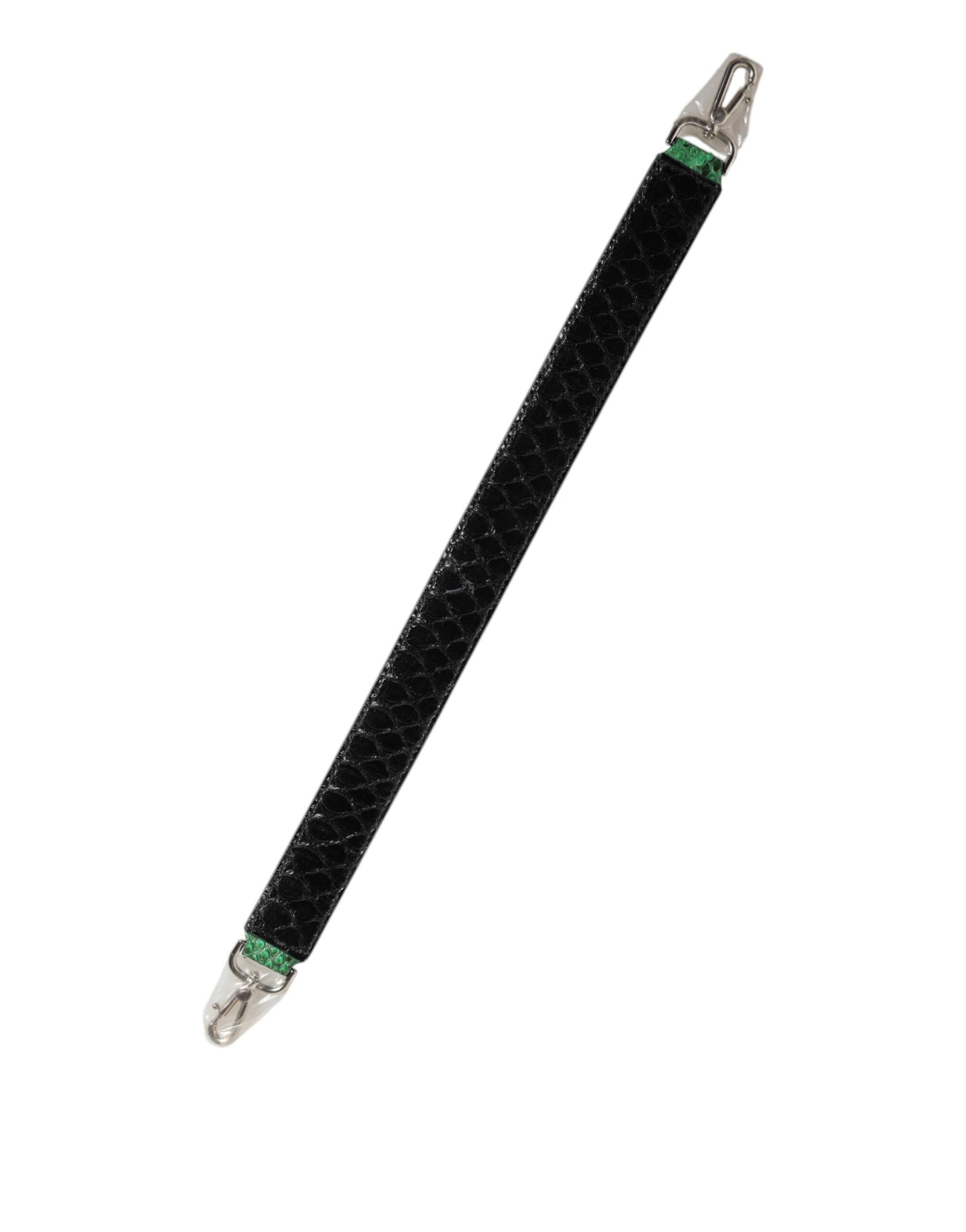 Dolce & Gabbana Black Green Exotic Leather Bag Shoulder Strap Curated Luxury Accessories by Orvyn