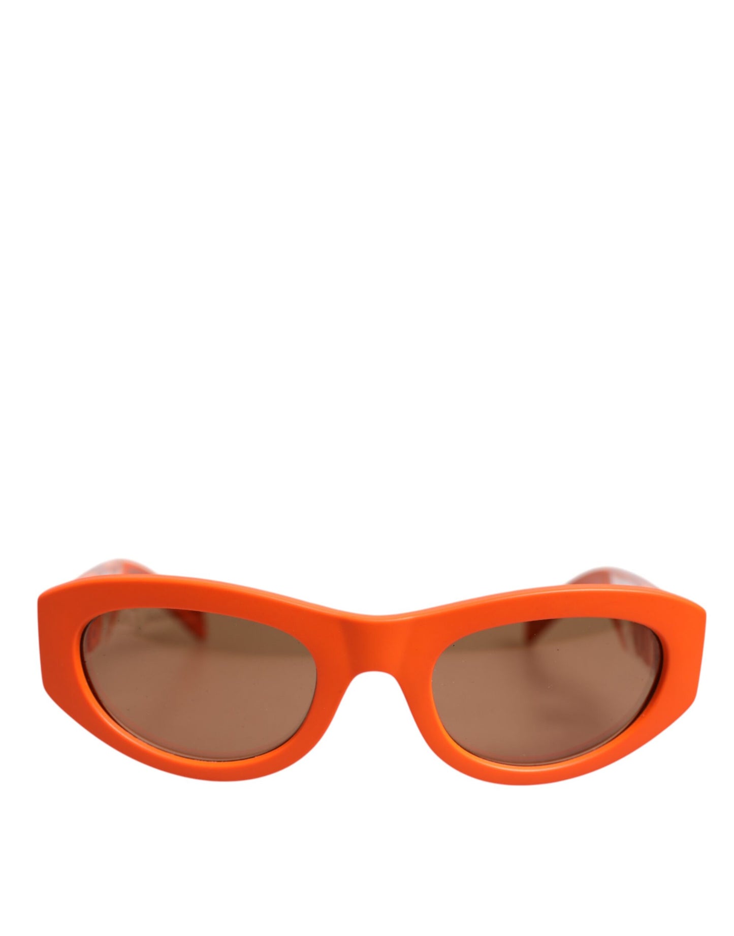 Dolce & Gabbana Orange Reborn To Live Oval Frame Logo Eyewear Sunglasses Curated Luxury Accessories by Orvyn