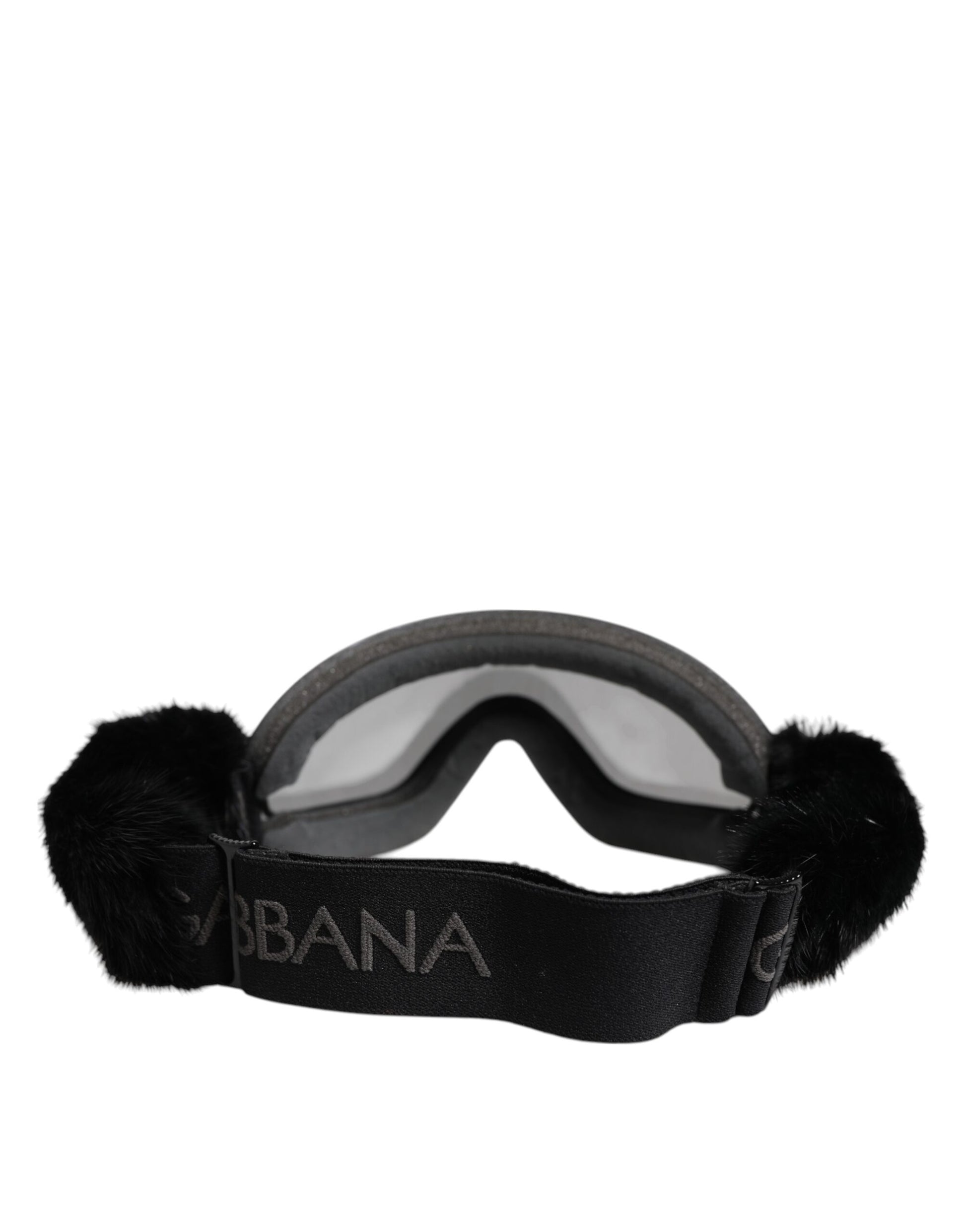 Dolce & Gabbana Black Bi0759 Lace Mirrored Ski Goggles Mask Sunglasses Curated Luxury Accessories by Orvyn