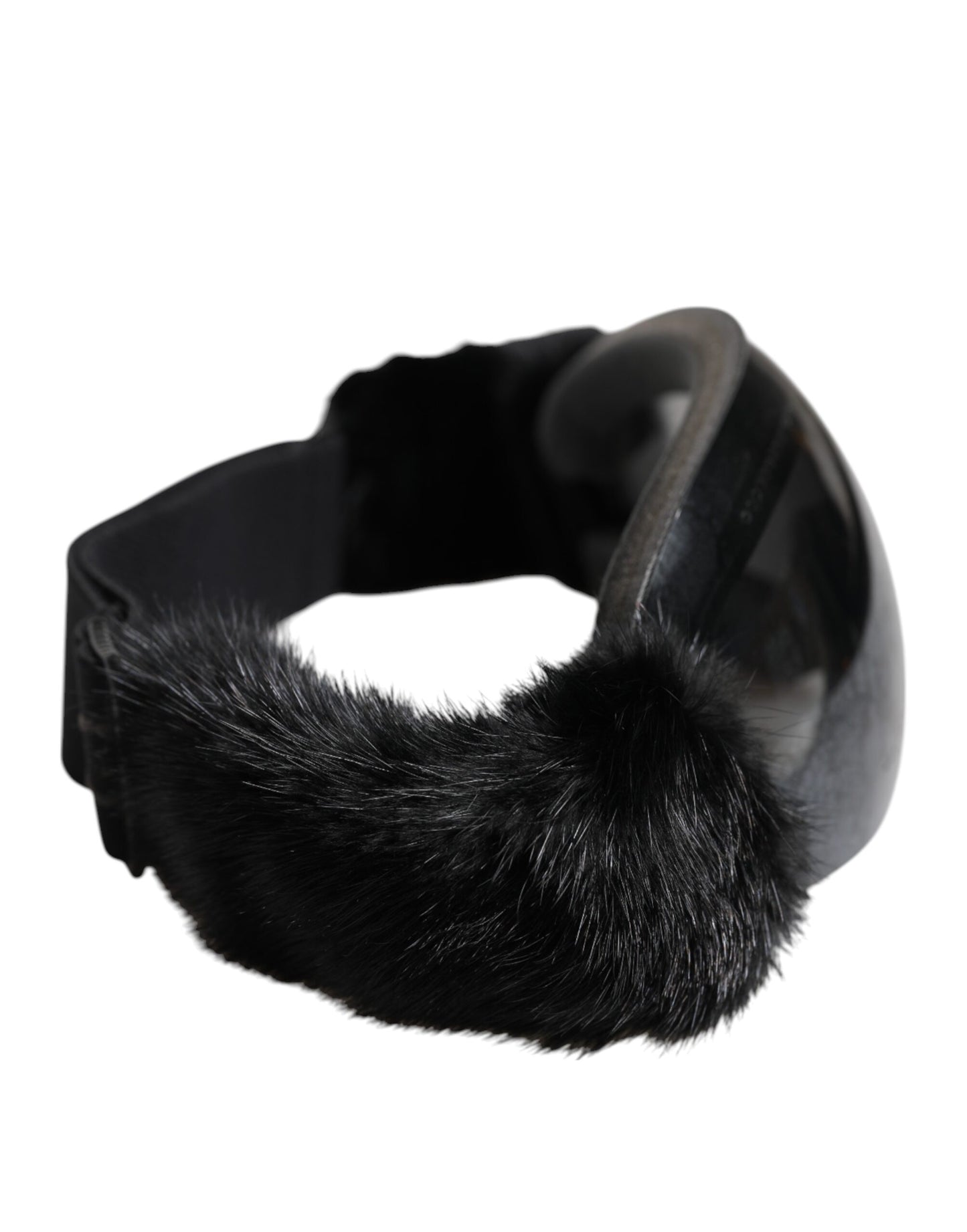 Dolce & Gabbana Black Bi0759 Lace Mirrored Ski Goggles Mask Sunglasses Curated Luxury Accessories by Orvyn