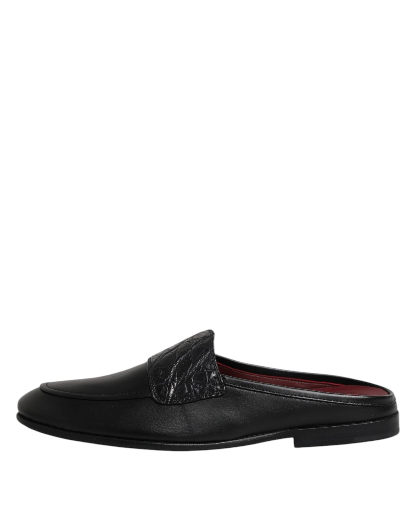 Dolce & Gabbana Black Calfskin Leather Slip On Loafers Shoes Curated Luxury Accessories by Orvyn