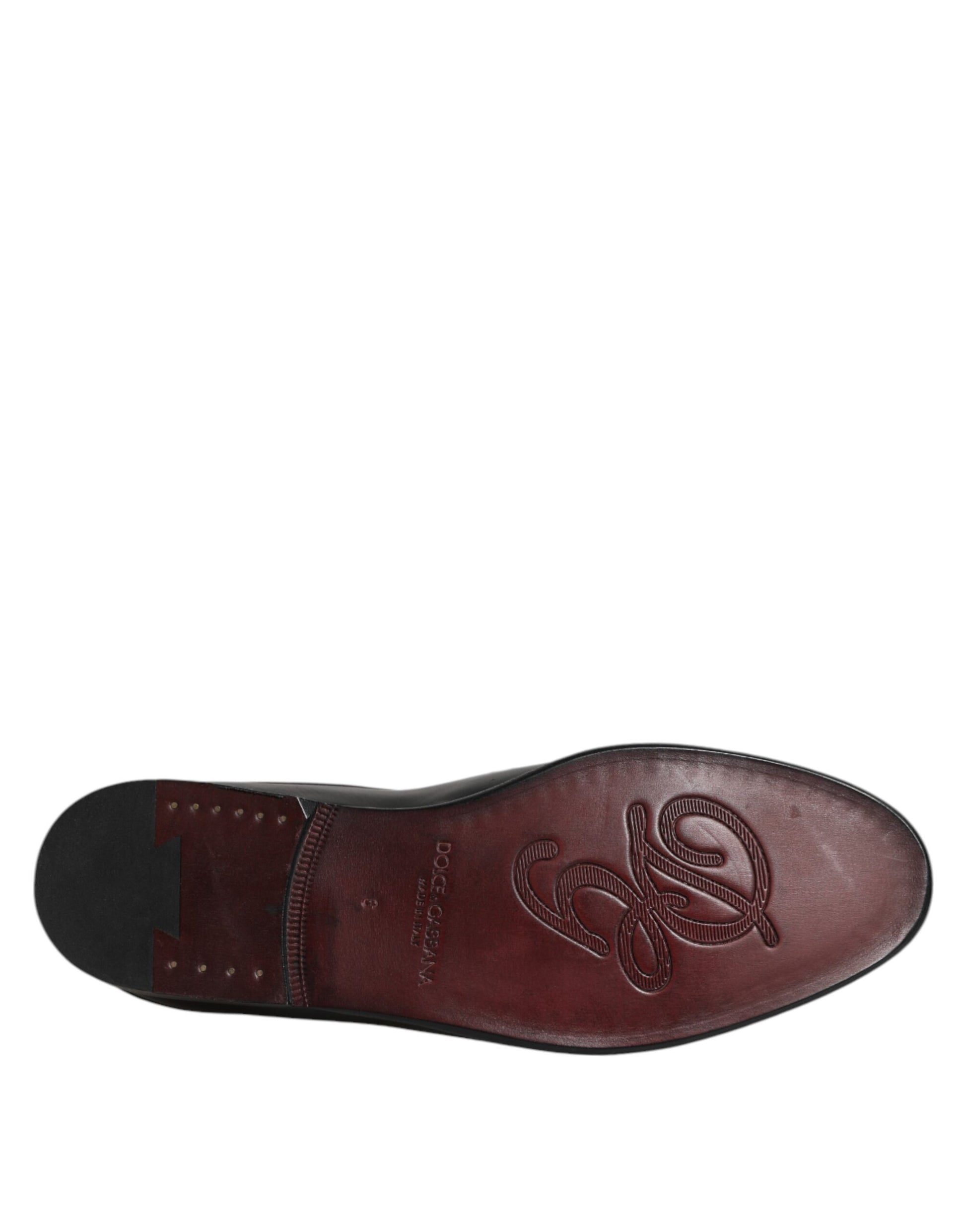 Dolce & Gabbana Black Calfskin Leather Slip On Loafers Shoes Curated Luxury Accessories by Orvyn