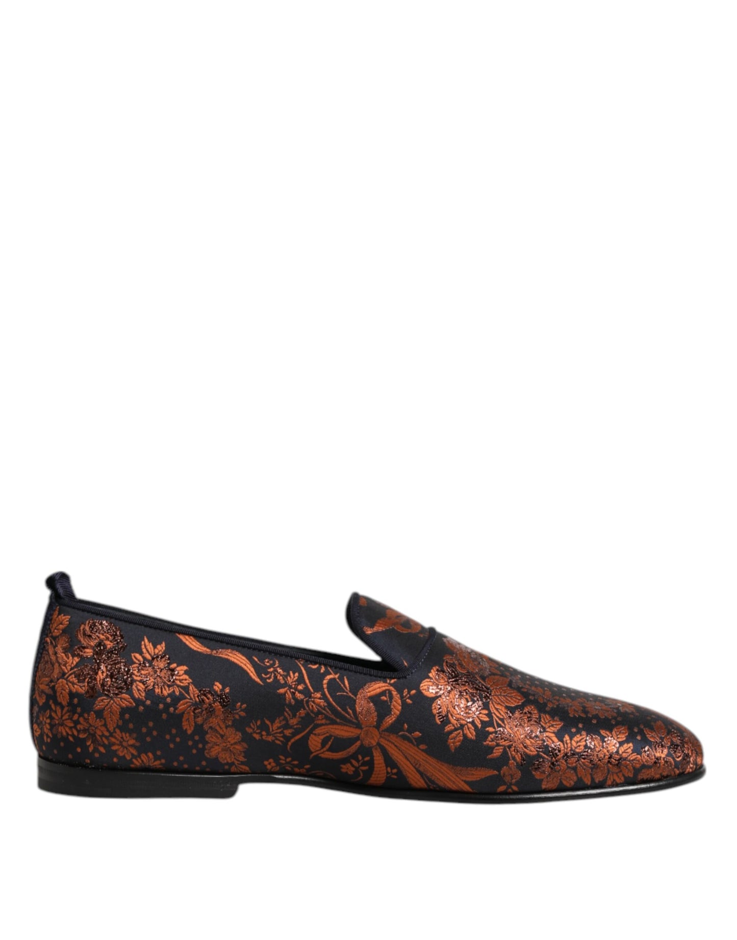 Dolce & Gabbana Black Jacquard Polyester Slip On Loafers Shoes Curated Luxury Accessories by Orvyn