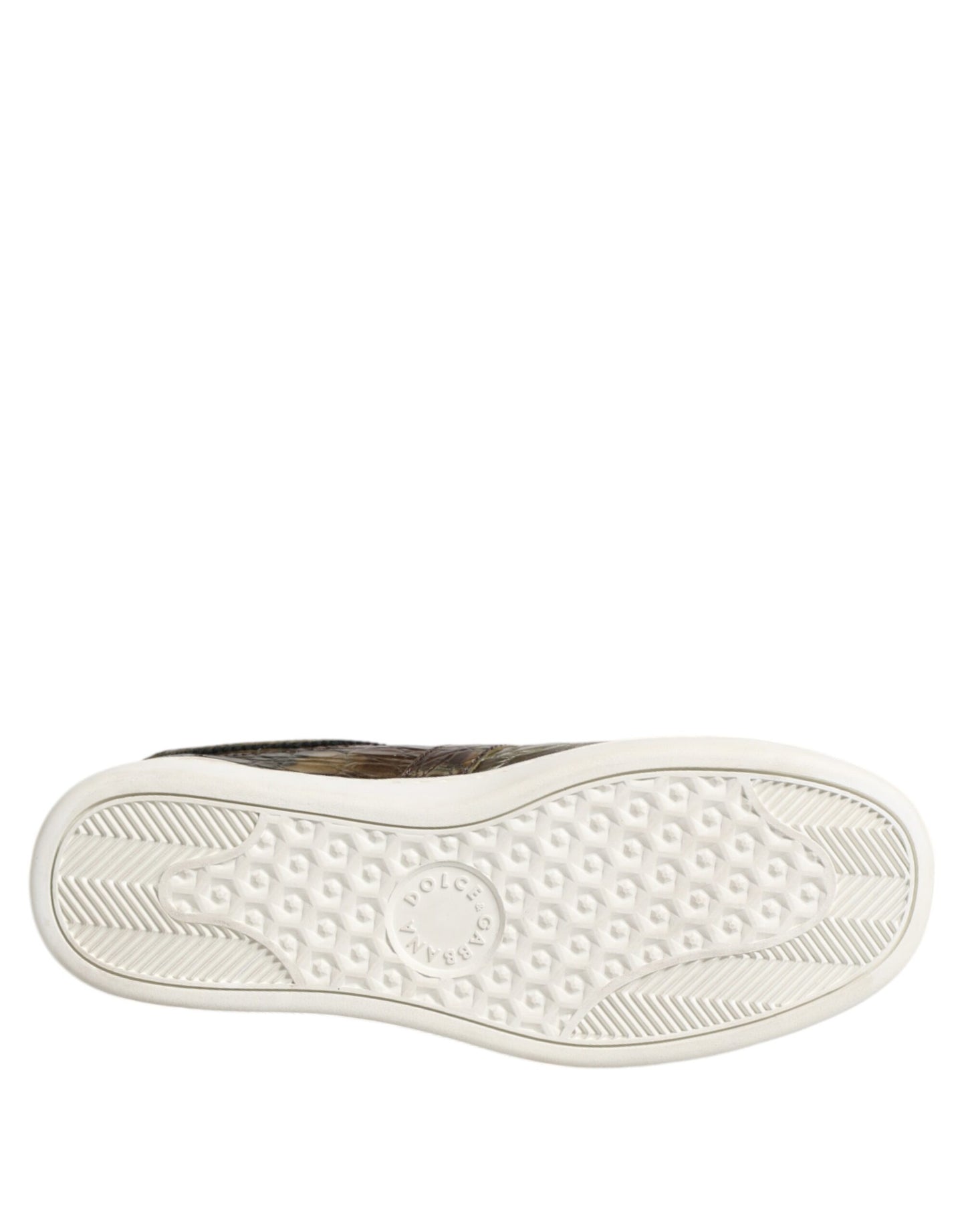 Dolce & Gabbana Brown Exotic Leather Low Top Sneakers Shoes Curated Luxury Accessories by Orvyn