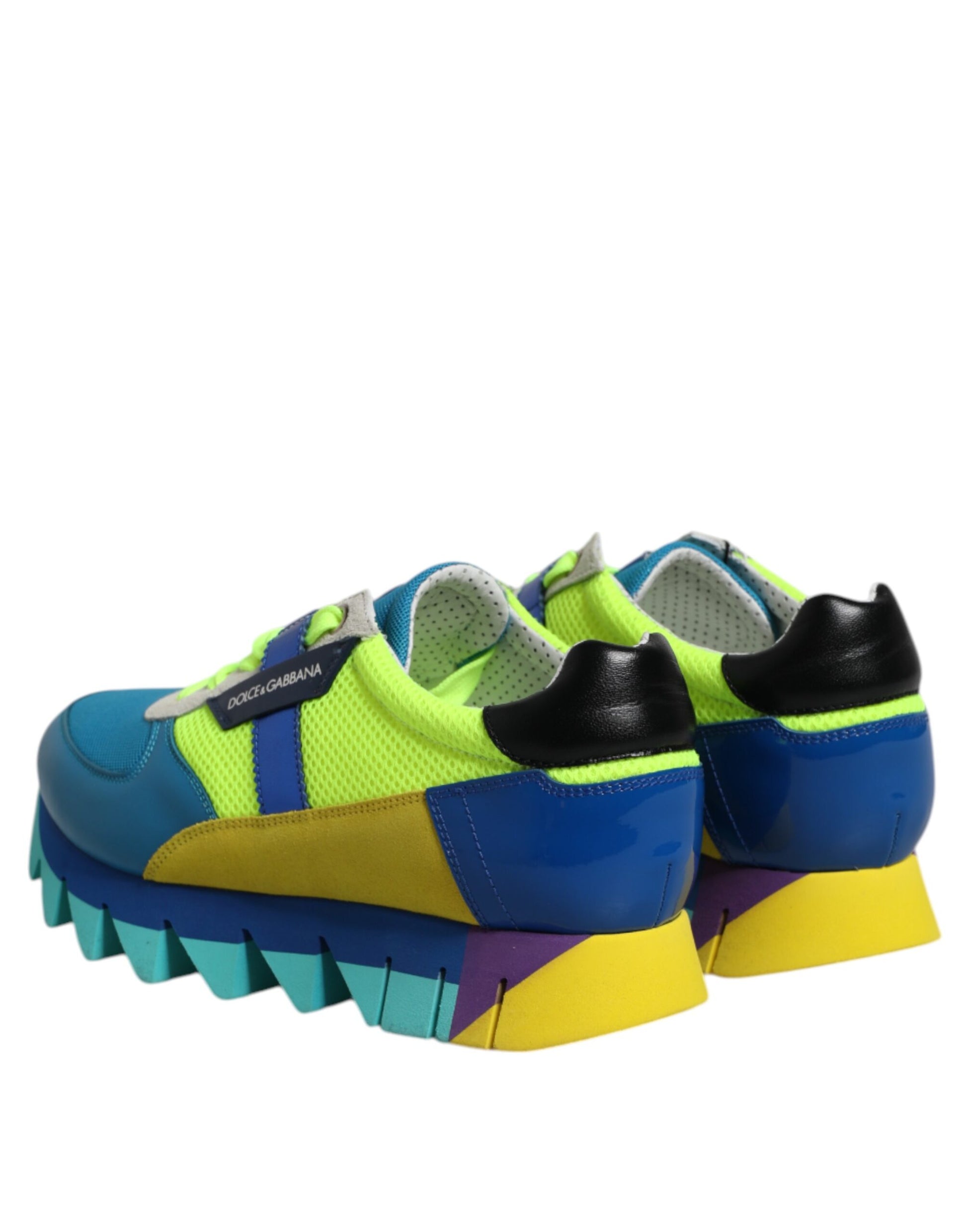 Dolce & Gabbana Multicolor Leather Low Top Men Sneakers Shoes Curated Luxury Accessories by Orvyn