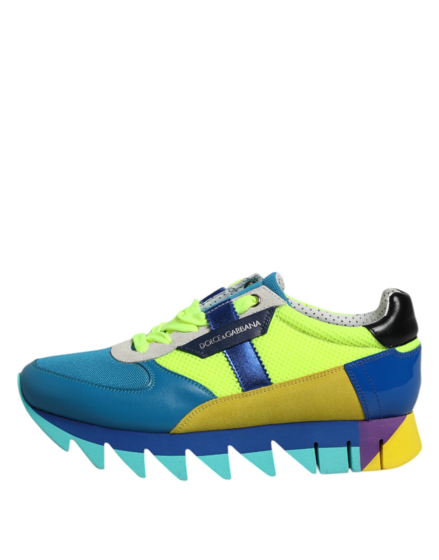 Dolce & Gabbana Multicolor Leather Low Top Men Sneakers Shoes Curated Luxury Accessories by Orvyn