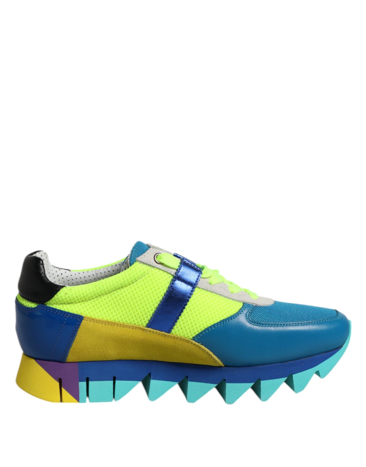 Dolce & Gabbana Multicolor Leather Low Top Men Sneakers Shoes Curated Luxury Accessories by Orvyn