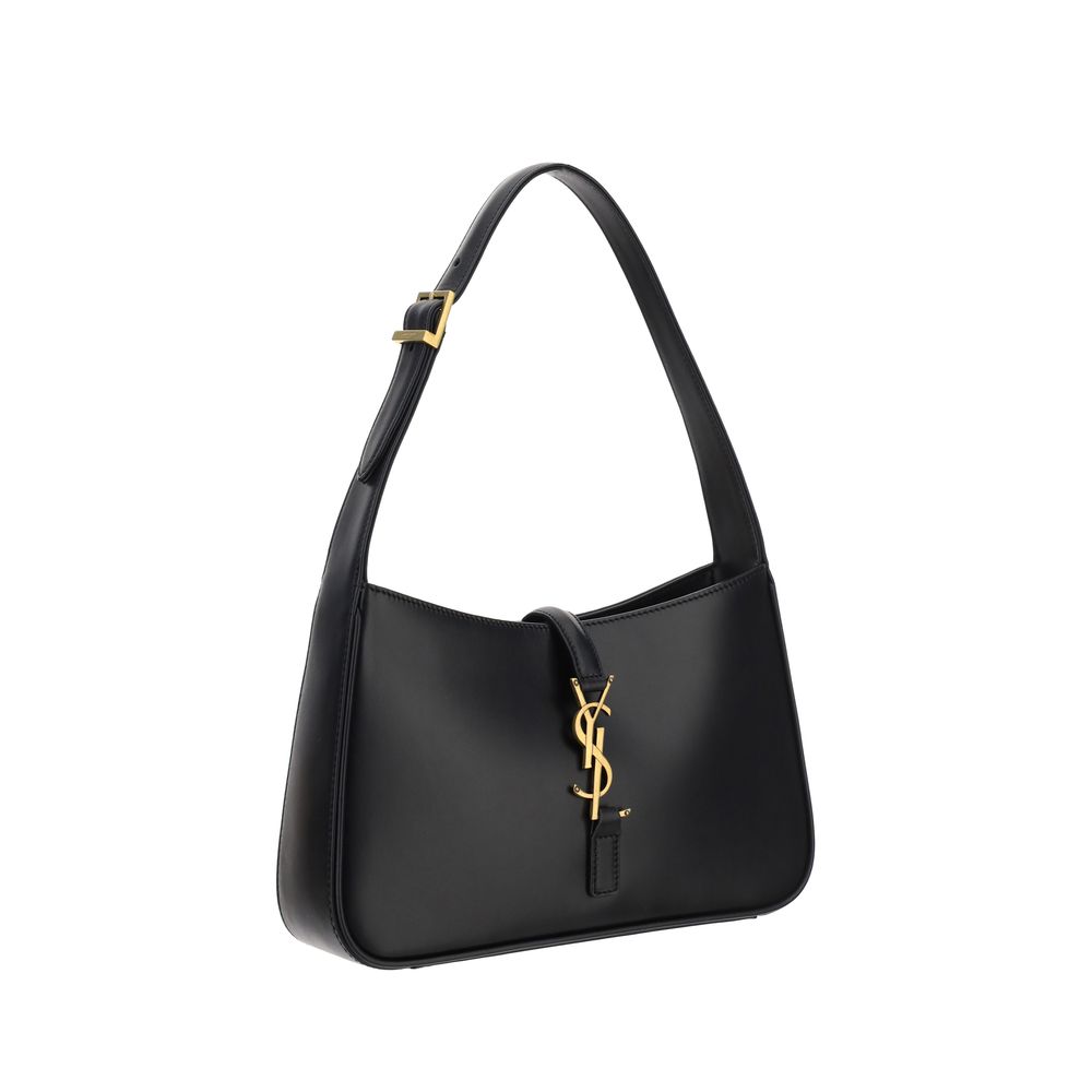 Saint Laurent Black Calf Leather Bos Taurus Handbag Curated Luxury Accessories by Orvyn