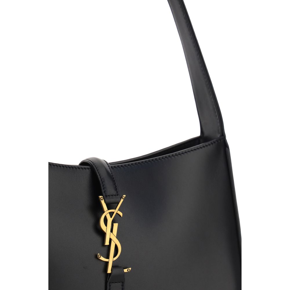 Saint Laurent Black Calf Leather Bos Taurus Handbag Curated Luxury Accessories by Orvyn