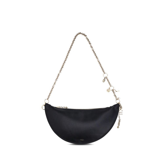 Chloé Black Calf Leather Bos Taurus Shoulder Bag Curated Luxury Accessories by Orvyn