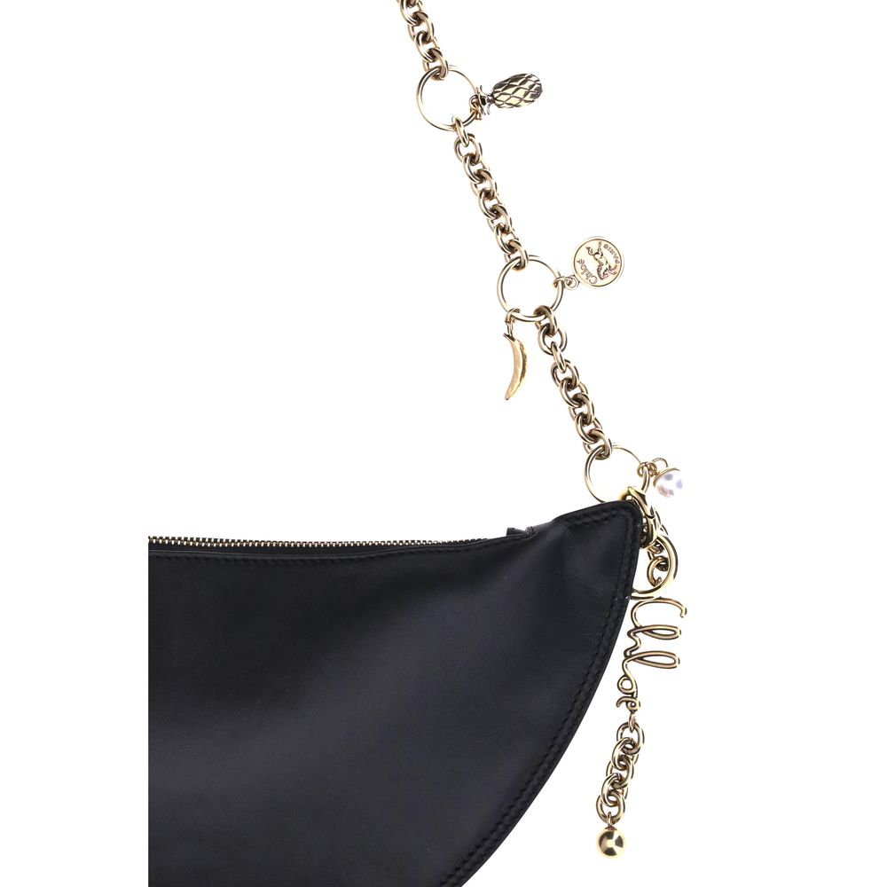 Chloé Black Calf Leather Bos Taurus Shoulder Bag Curated Luxury Accessories by Orvyn