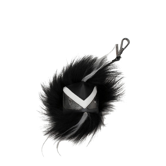 Fendi Black Leather Keychain Curated Luxury Accessories by Orvyn