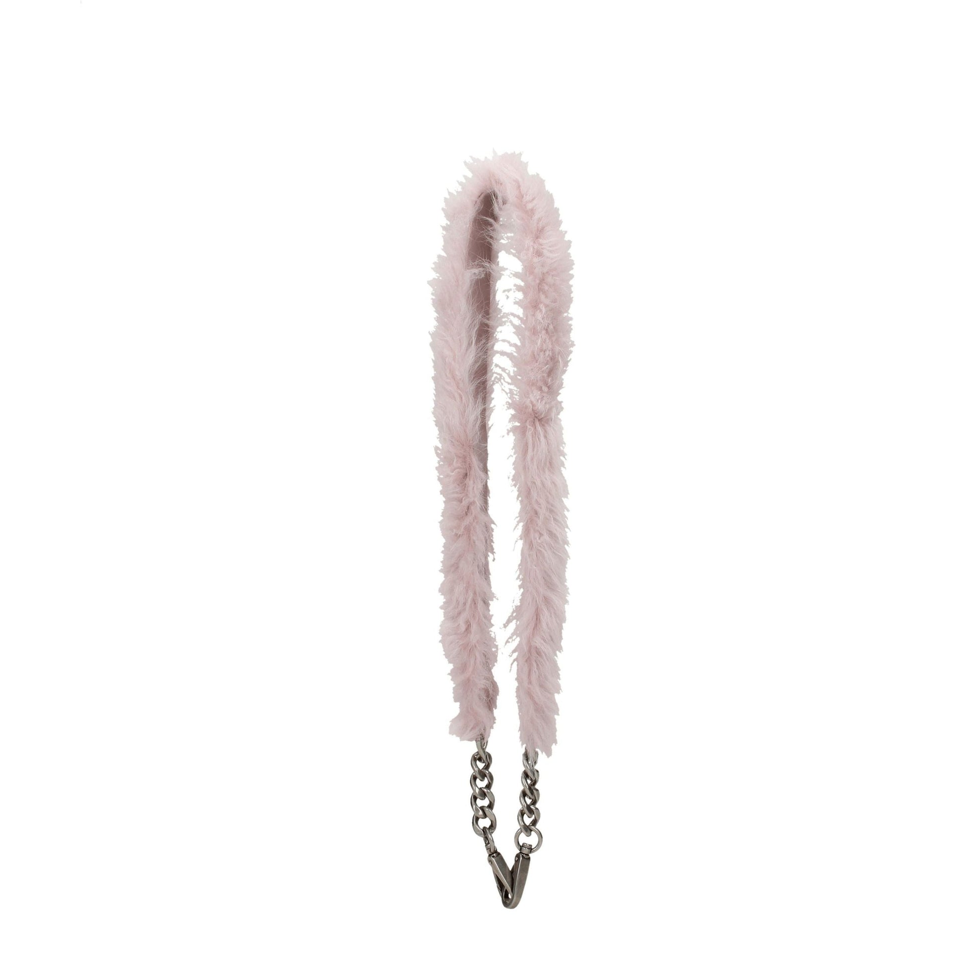 Miu Miu Pink Fur Shoulder Strap curated by orvyn luxury accessories