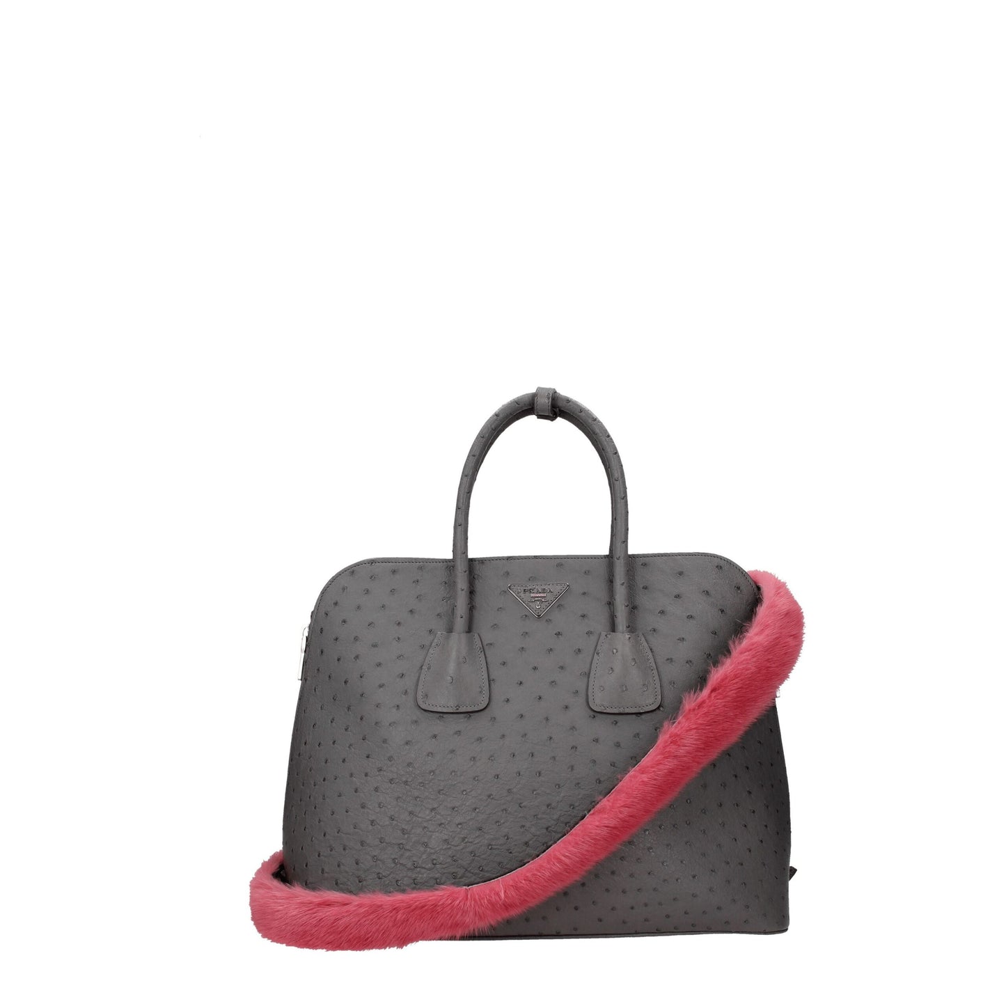 Prada Pink Fur Shoulder Bag Curated Luxury Accessories by Orvyn