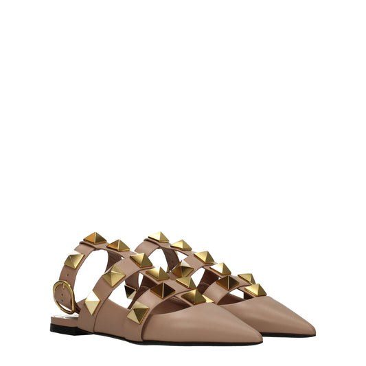 Valentino Garavani Pink Leather Sandals Curated Luxury Accessories by Orvyn