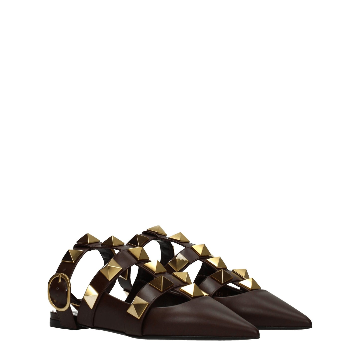Valentino Garavani Brown Leather Sandals Curated Luxury Accessories by Orvyn