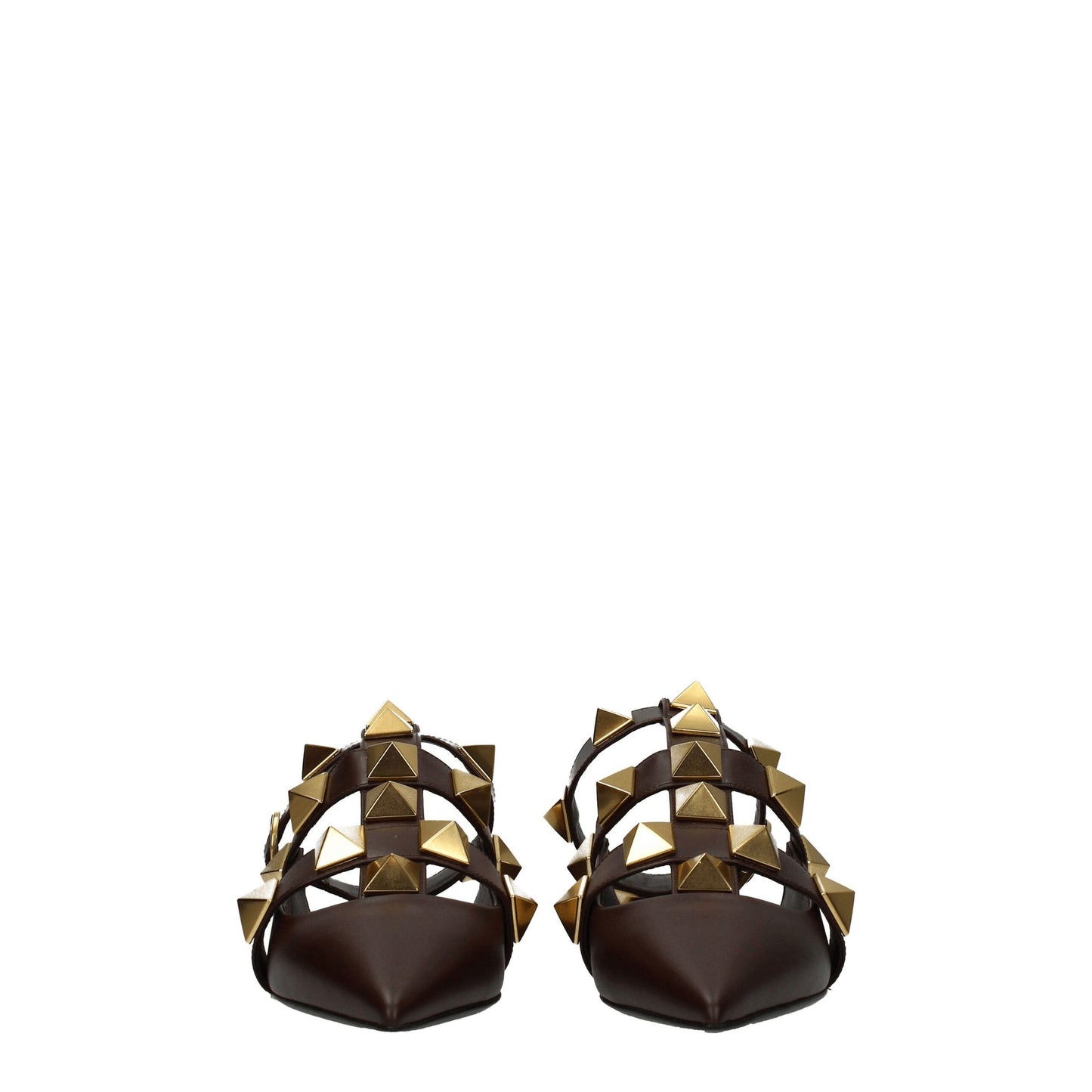 Valentino Garavani Brown Leather Sandals Curated Luxury Accessories by Orvyn