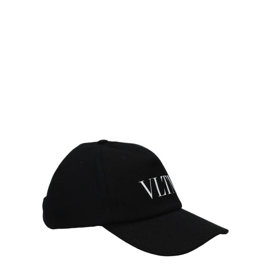 Valentino Garavani Black Cotton Cap (Baseball Hat) Curated Luxury Accessories by Orvyn