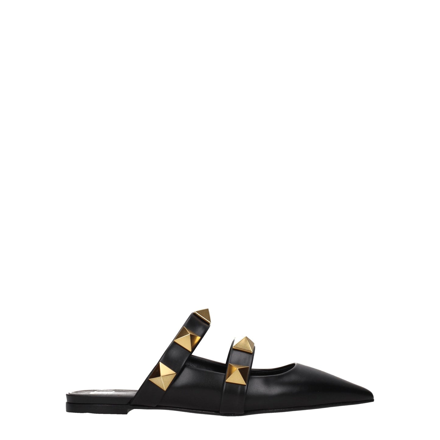 Valentino Garavani Black Leather Mules Curated Luxury Accessories by Orvyn
