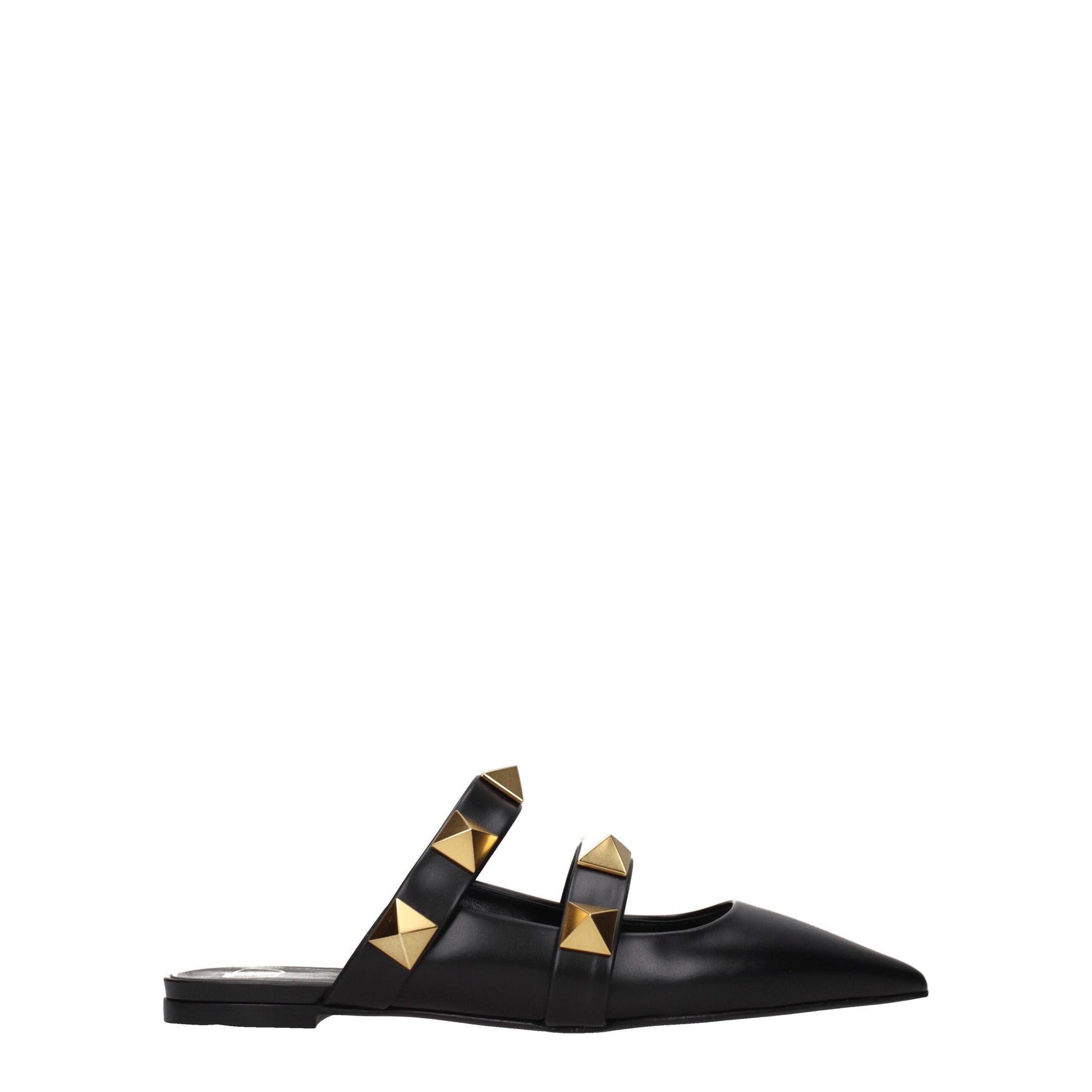 Valentino Garavani Black Leather Mules Curated Luxury Accessories by Orvyn