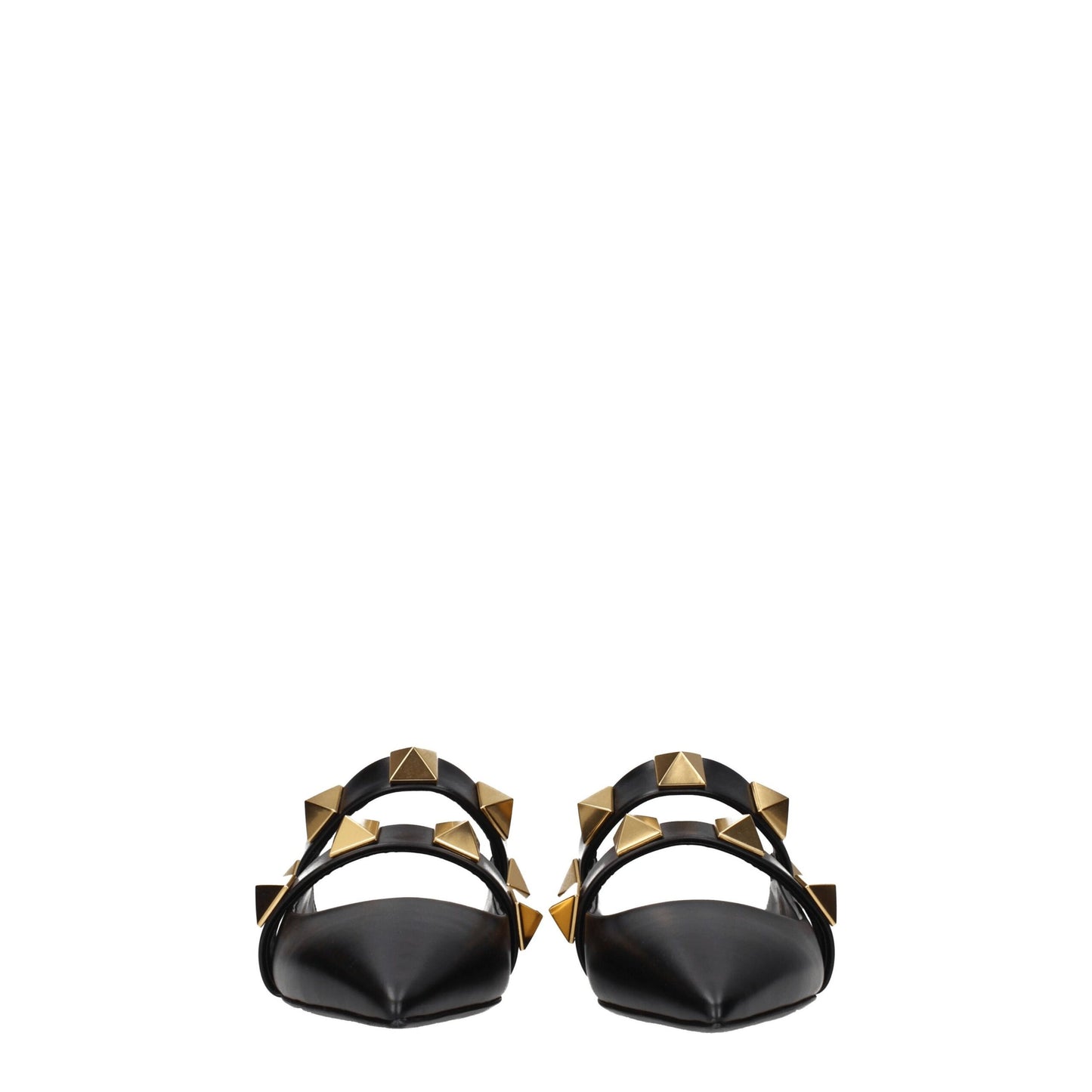 Valentino Garavani Black Leather Mules Curated Luxury Accessories by Orvyn