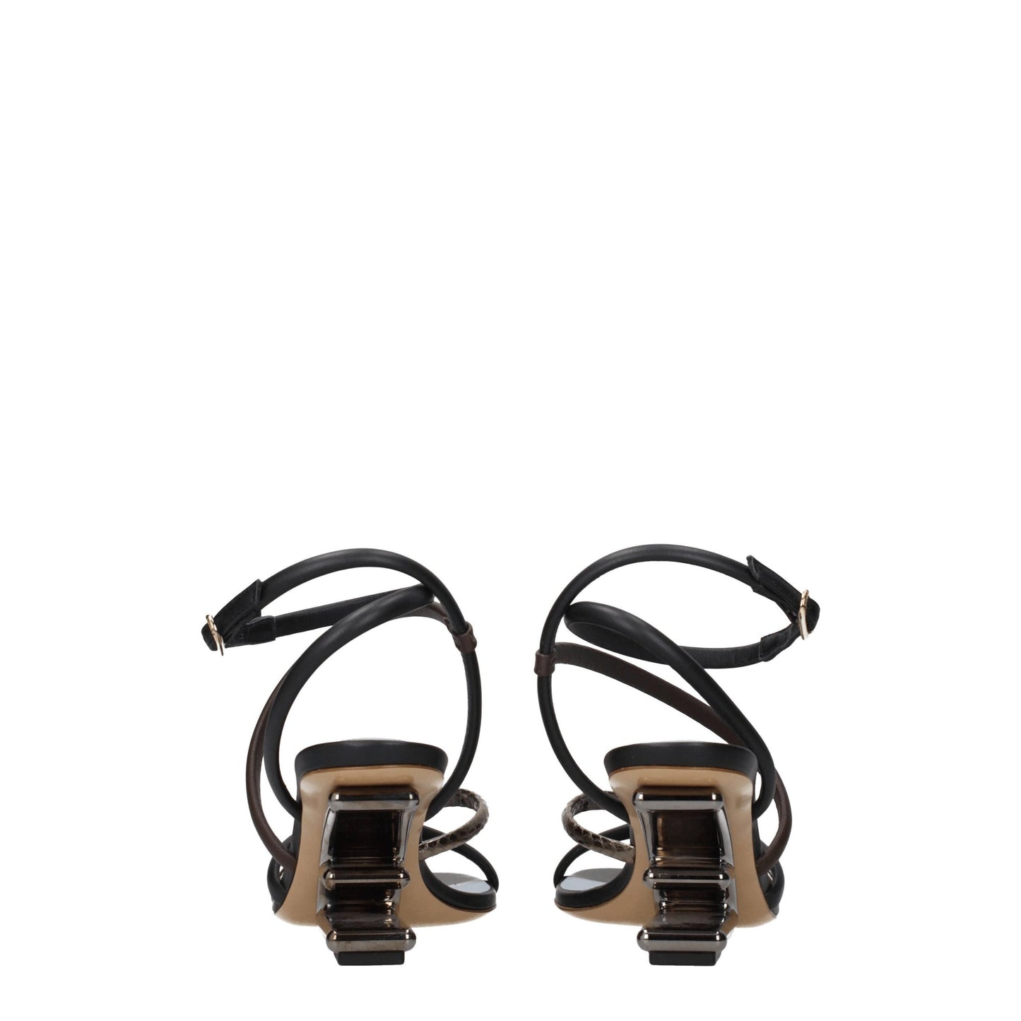 Fendi Multicolor Leather Sandals Curated Luxury Accessories by Orvyn